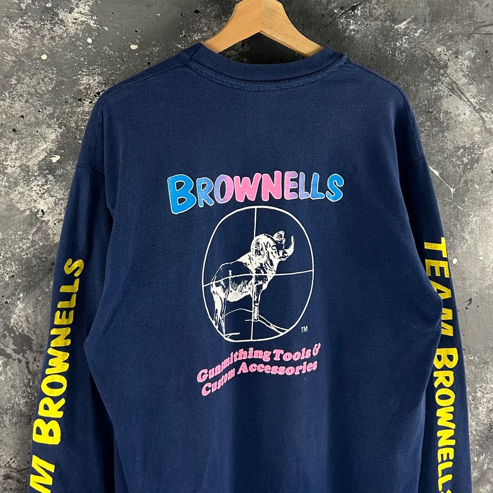 Vintage Vintage 80’s Brownells gunsmith shirt Size US L / EU 52-54 / 3 - 3 Thumbnail
