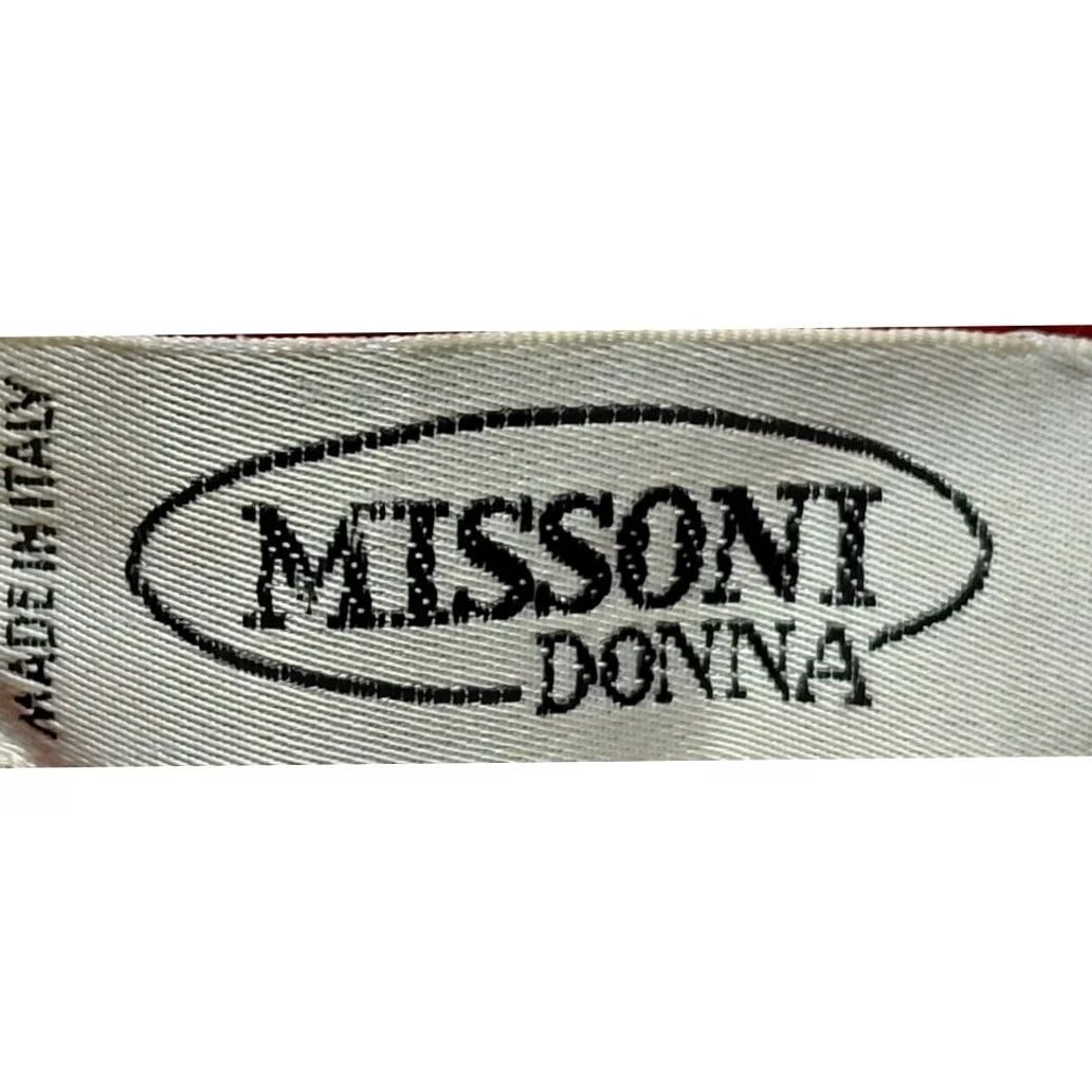Missoni VINTAGE Missoni Donna Skirt Wool Red Women Midi A-Line Dry Clean Only, Made in Italy, Regular, Size M, Solid, Casual Party/Cocktail, Knee-Length Size 32" / US 10 / IT 46 - 3 Thumbnail