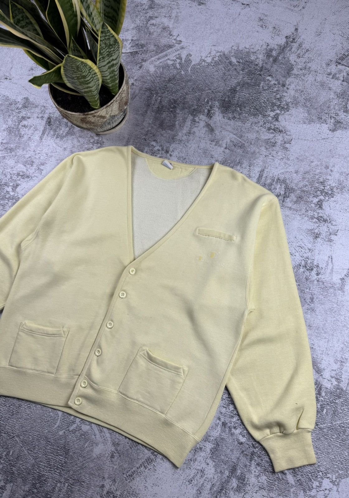 Champion Champion 70S 80S Varsity American USA Cardigan Sweatshirt Size US XL / EU 56 / 4 - 3 Thumbnail