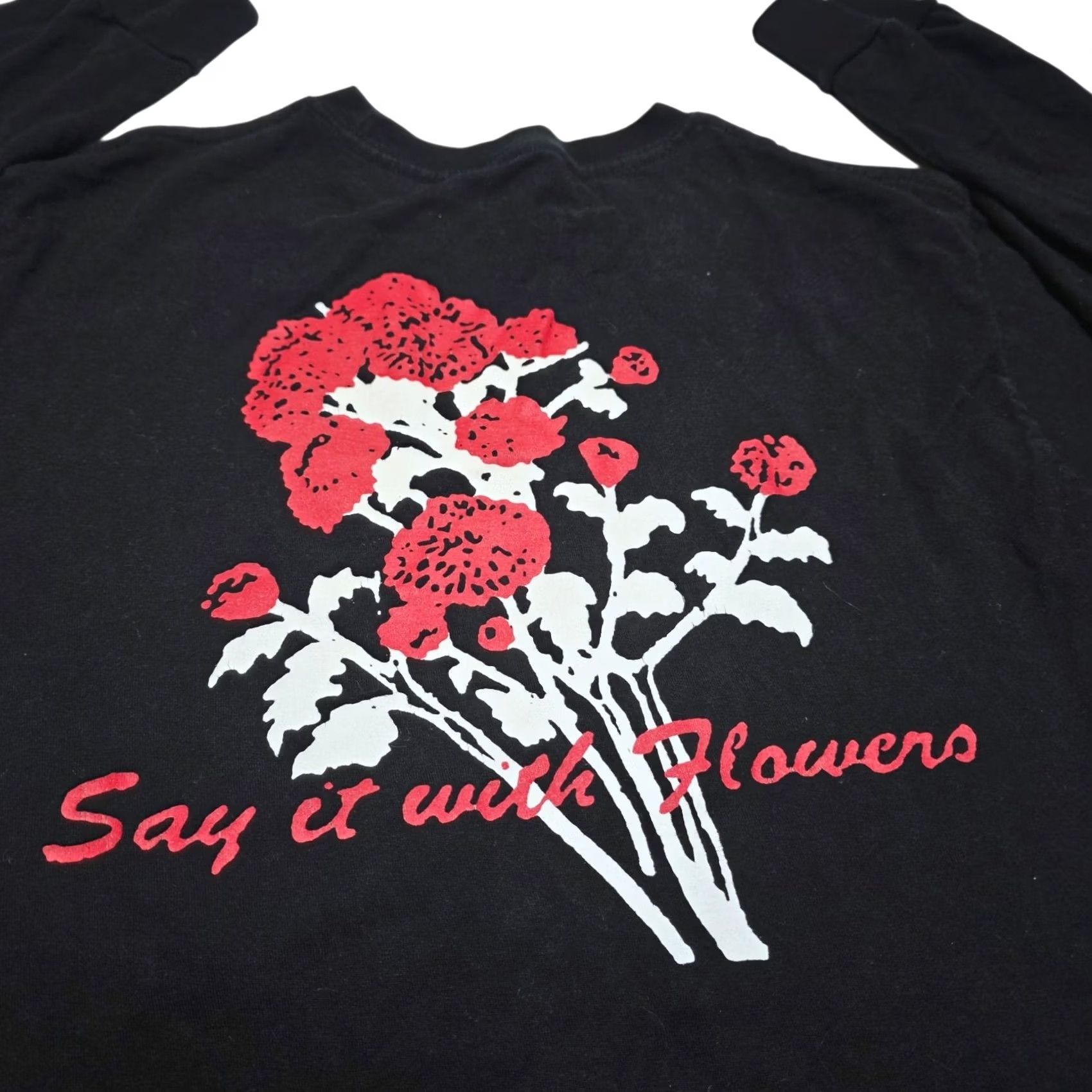 Vans VANS Skateboard Long Sleeve T-Shirt Black Red Flowers On Back Men S Size Small Size US S / EU 44-46 / 1 - 2 Thumbnail