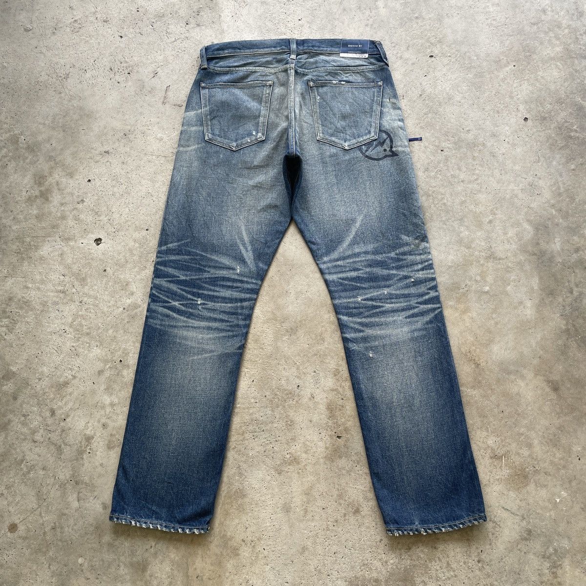 Japanese Brand W35 Vintage Japan Selvedge Faded Jeans Pants Stonewash Denim Size US 35 - 2 Thumbnail