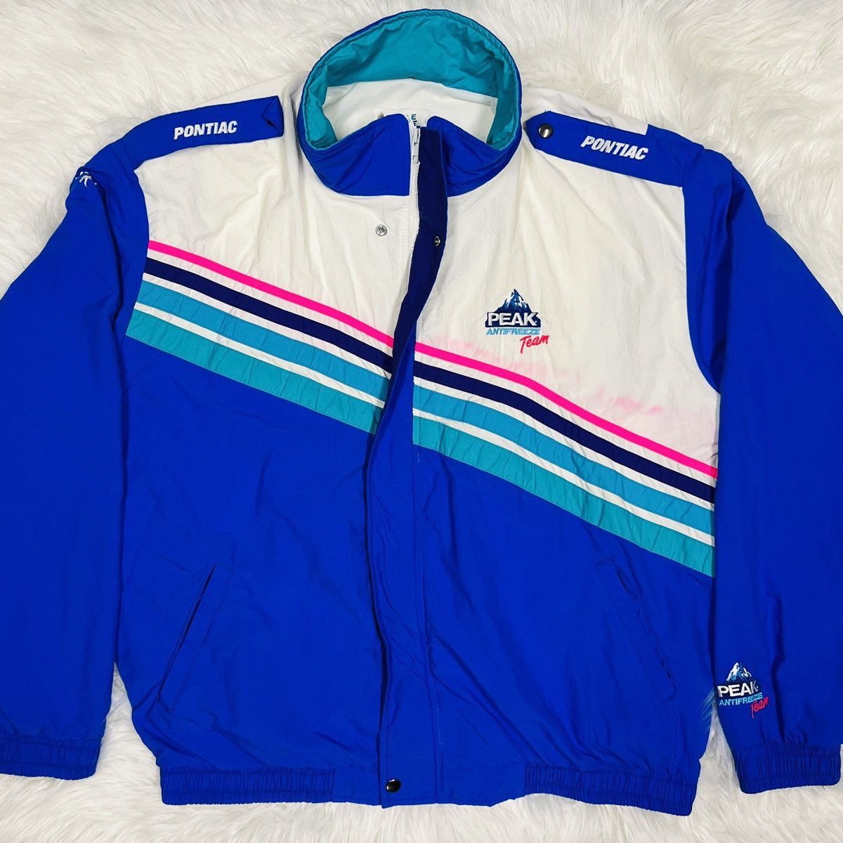 Other Vintage 90s PONTIAC Racing Team PEAK Jacket - made in USA Size US XXL / EU 58 / 5 - 2 Thumbnail