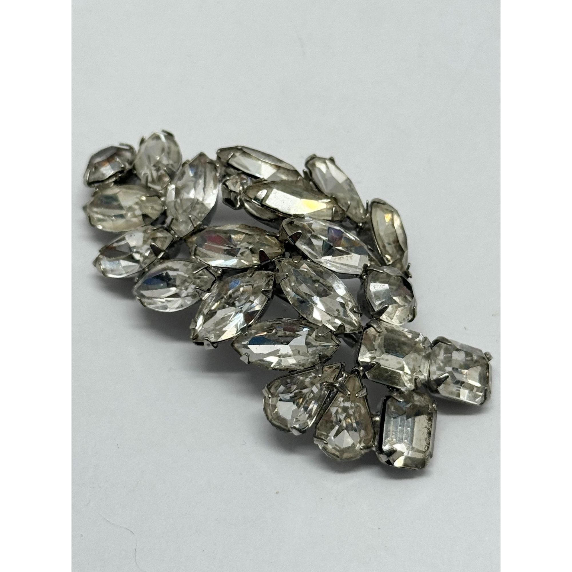 Vintage Vintage glass rhinestone brooch pin Size ONE SIZE - 2 Thumbnail