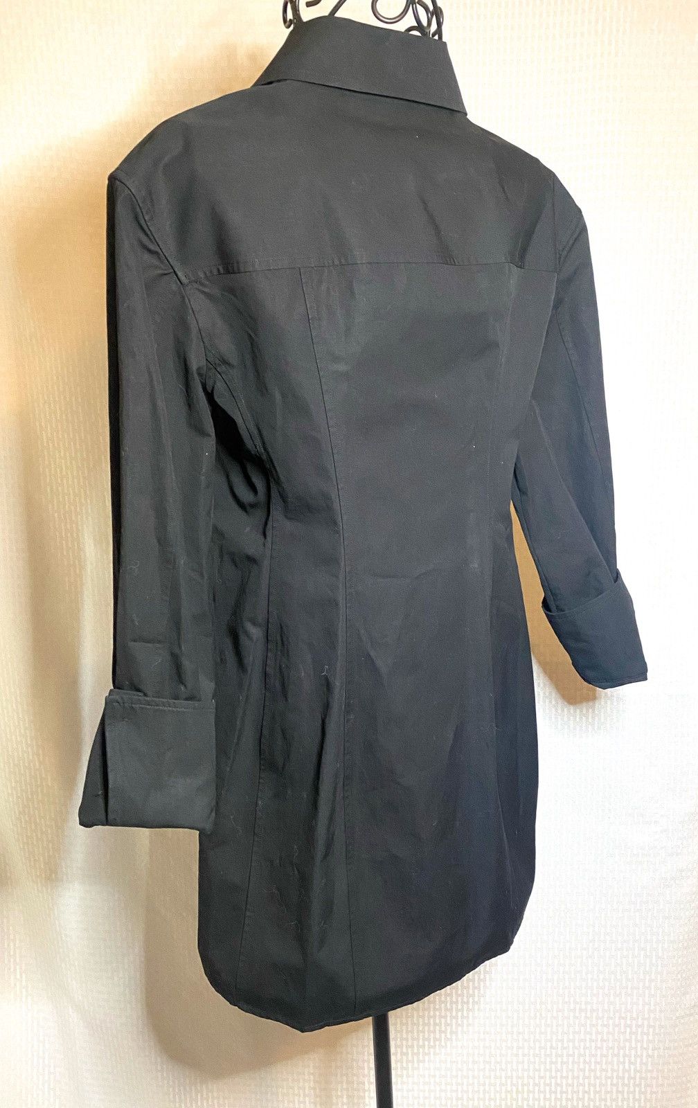 Alexander Wang Alexander Wang Long-Sleeve Cotton Shirtdress in Black Size M / US 6-8 / IT 42-44 - 10 Thumbnail