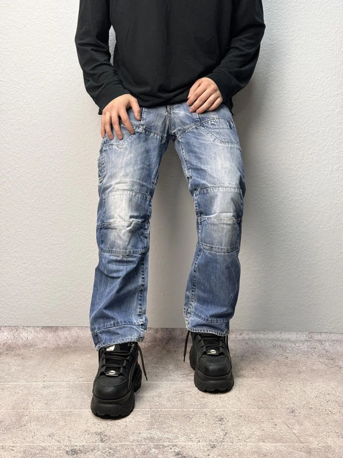 If Six Was Nine × Yohji Yamamoto VTG Yohji Yamamoto Junya Watanabe Style Bondage Cargo Pants Size US 30 / EU 46 - 3 Thumbnail