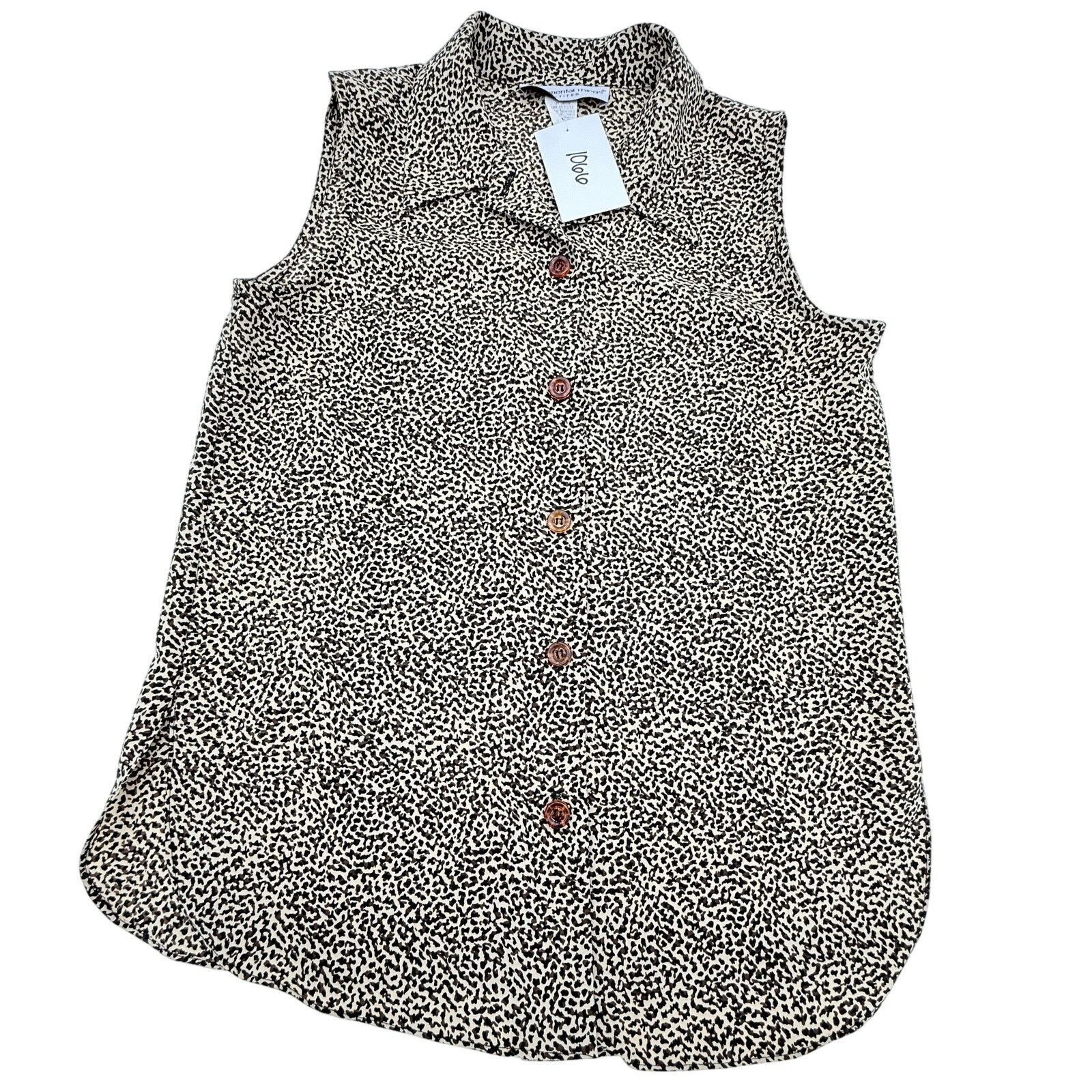 Other Fundamental Things Animal Print Sleeveless Blouse Size US S / EU 44-46 / 1 - 1 Thumbnail