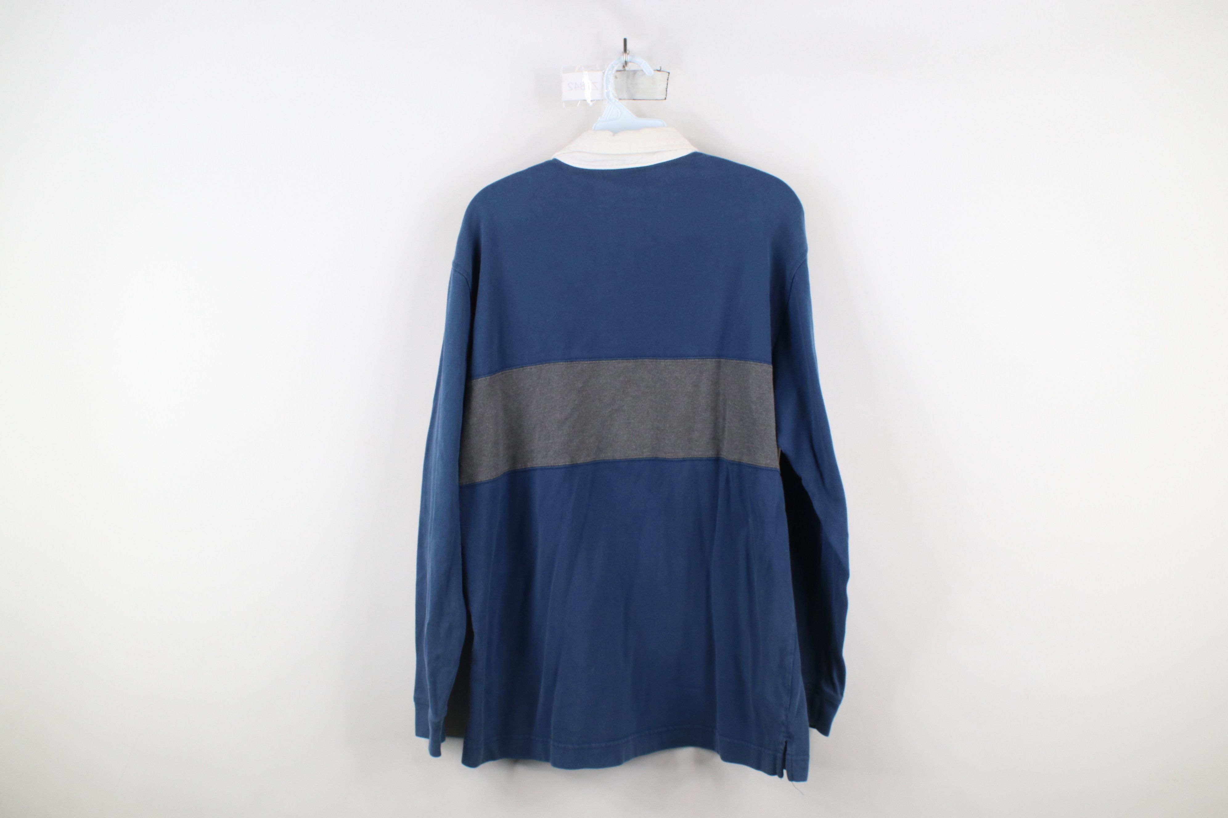 Vintage Vintage 90s Streetwear Block Long Sleeve Rugby Polo Shirt Size US M / EU 48-50 / 2 - 13 Thumbnail