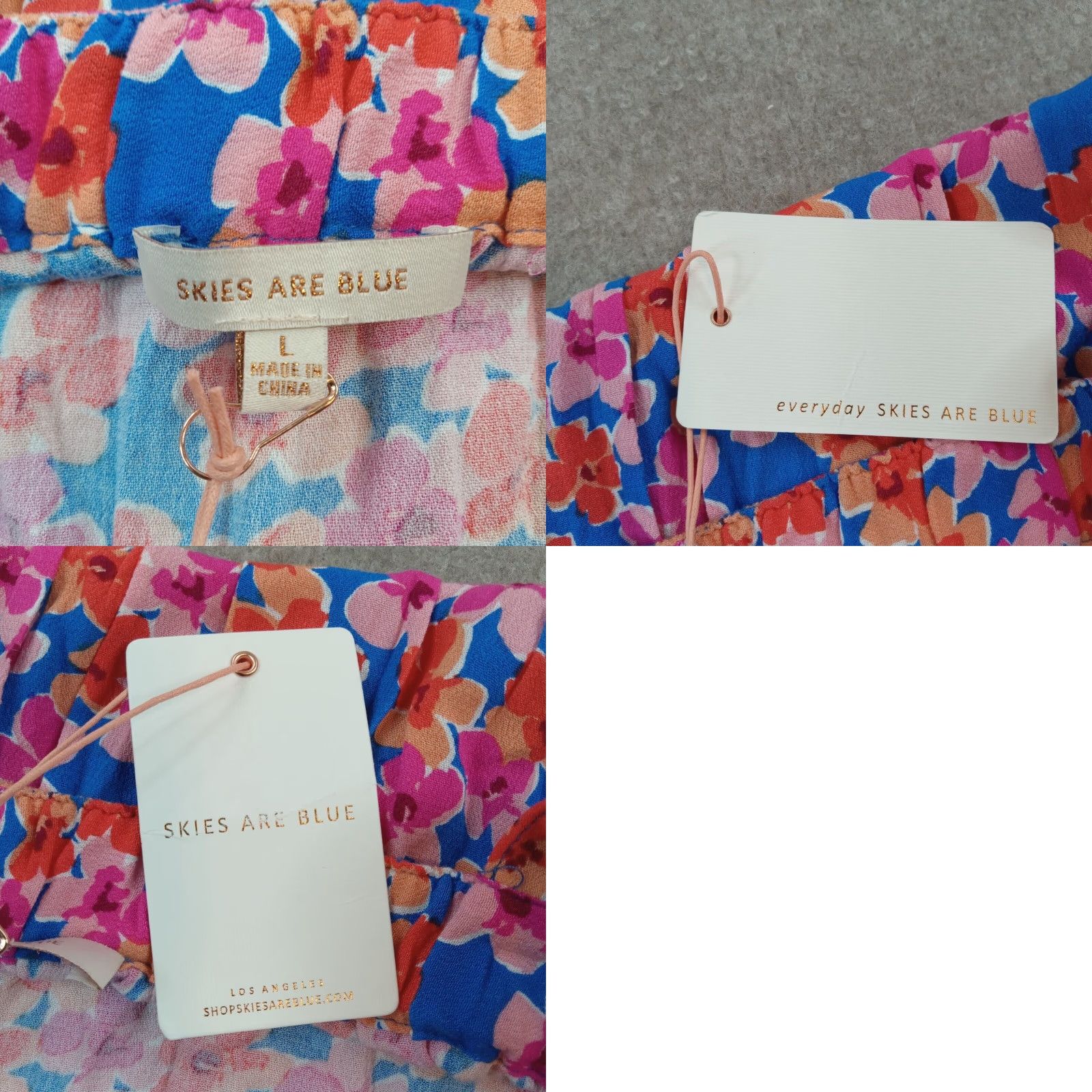 Vintage Vintage Skies Are Blue Dress Womens Large Pink Floral Sleeveless Long Sundress Casual Travel High Neck Size L / US 10 / IT 46 - 8 Thumbnail