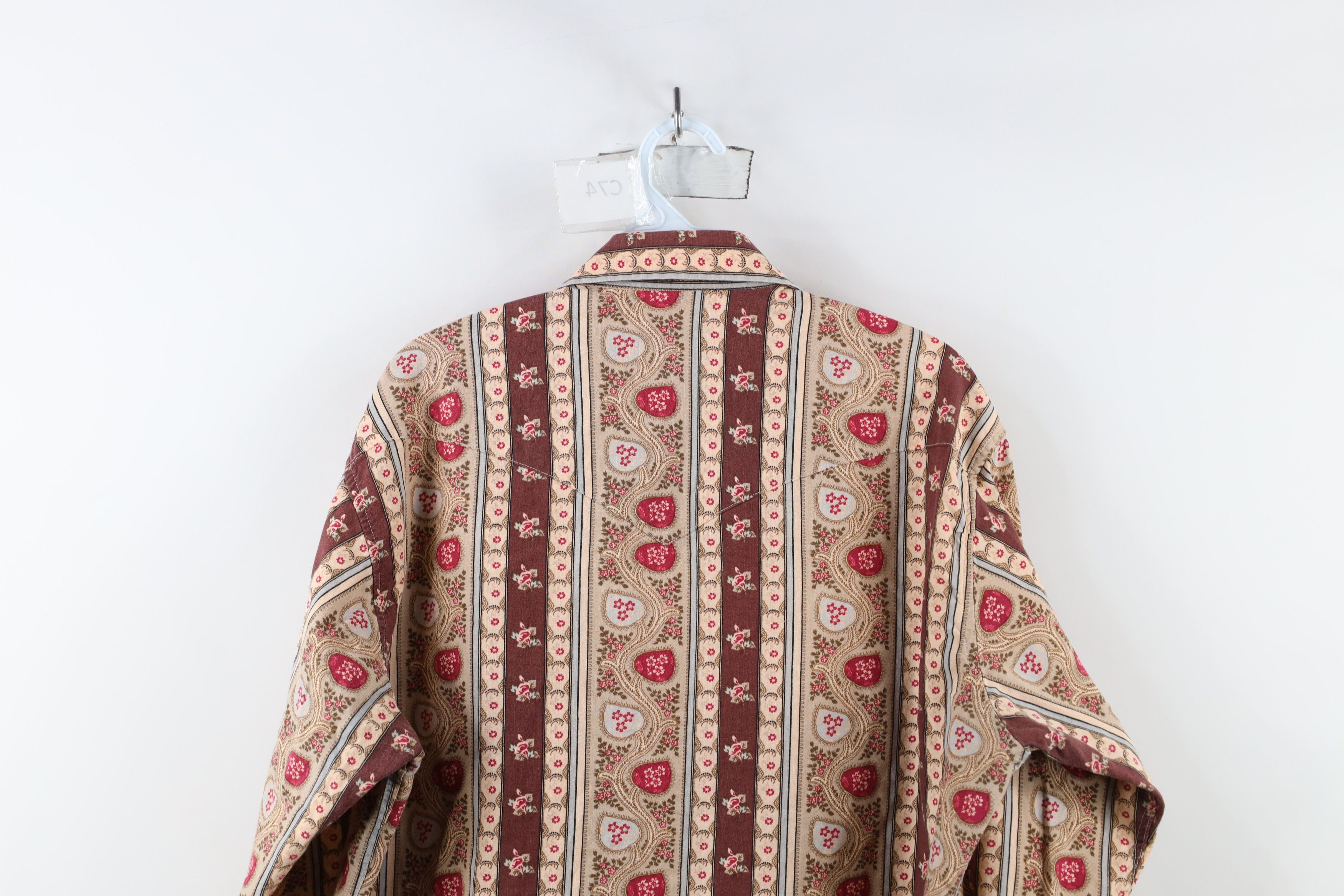 Vintage Vintage 90s Rockabilly Paisley Cowboy Western Button Shirt Size US L / EU 52-54 / 3 - 11 Thumbnail