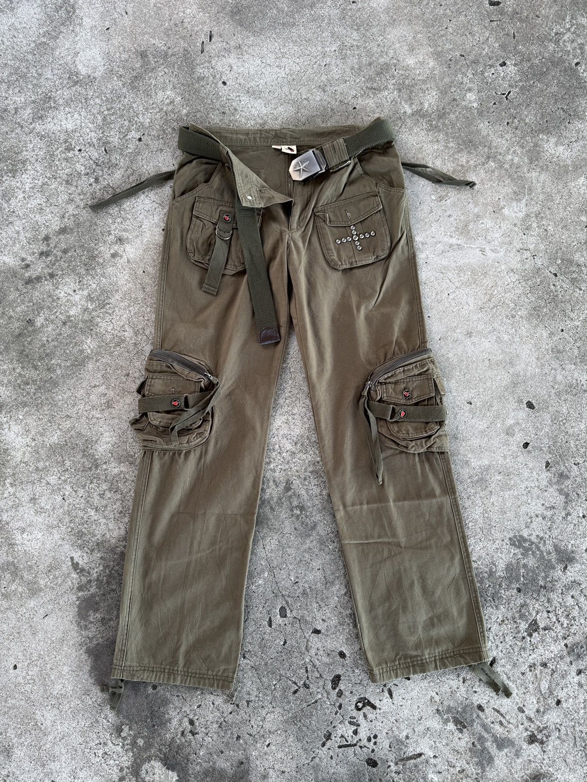 Other Japanese Free Knight Cargo Pants GOA Style Size US 29 - 1 Thumbnail