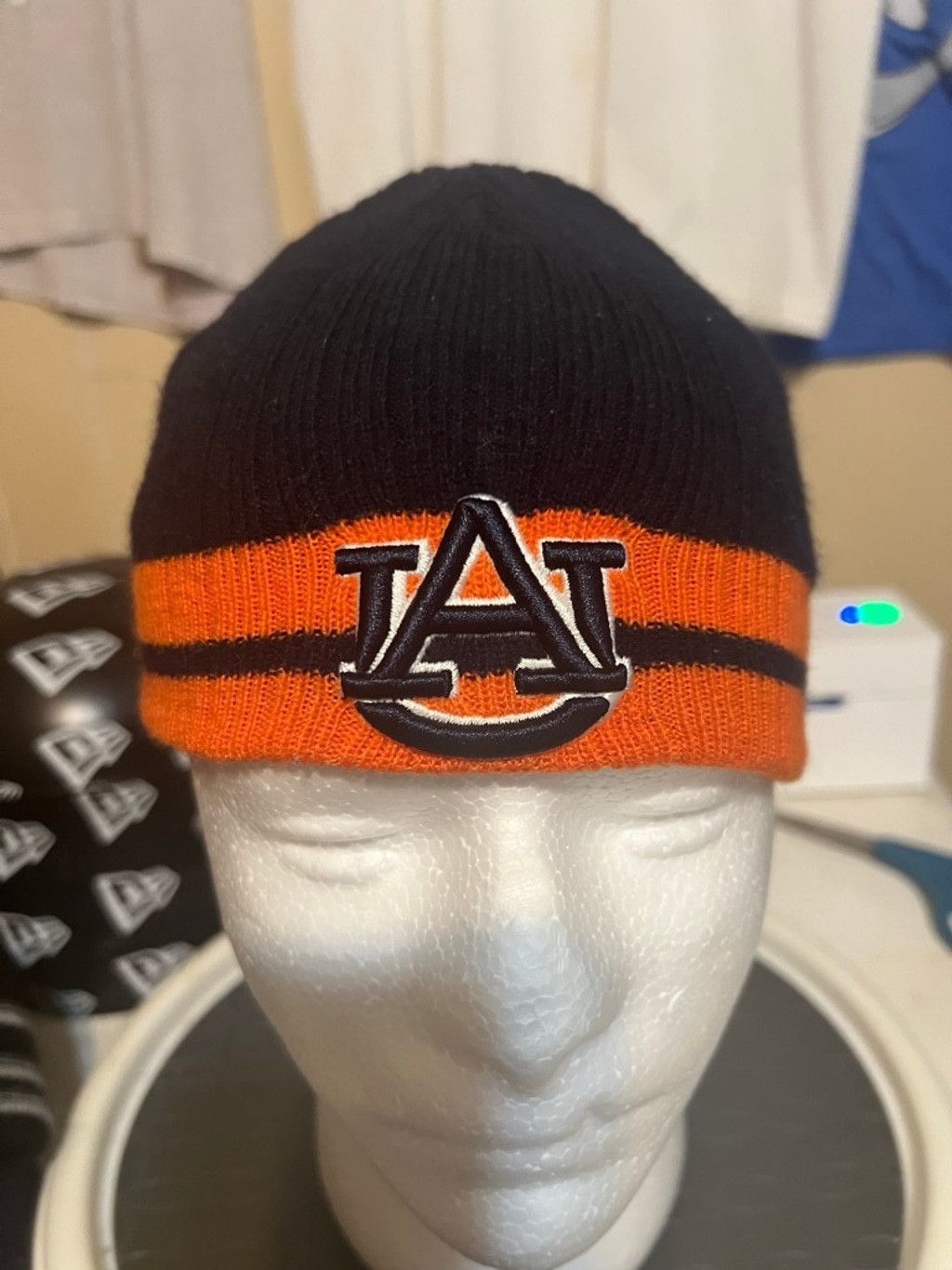 The Unbranded Brand Men's Auburn University Tigers Beanie One Size Orange Black Size ONE SIZE - 5 Thumbnail