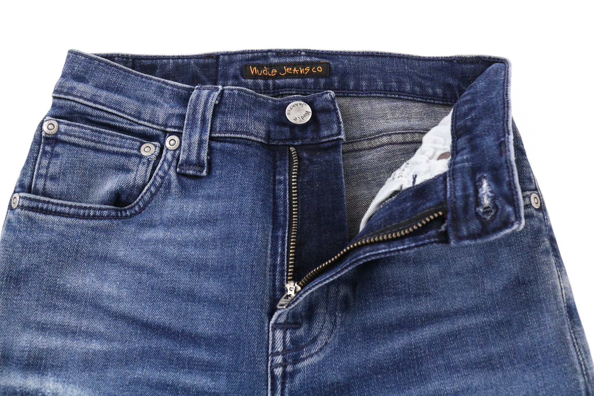 Nudie Jeans HIGH KAI W24/L30 Slim Blue Jeans 80625 Size US 29 - 4 Thumbnail