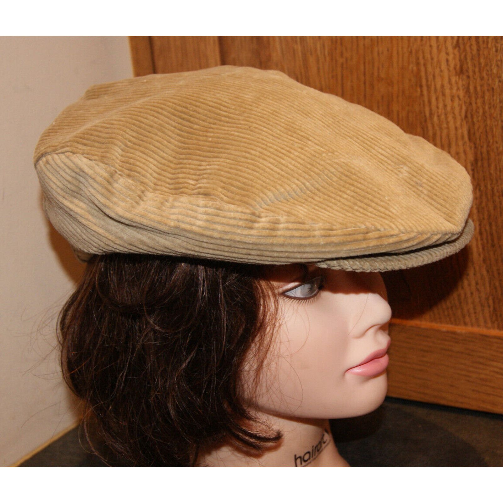 Other VTG Corduroy Cabbie Newsboy Hat Satin Lined Union USA M Size ONE SIZE - 1 Thumbnail