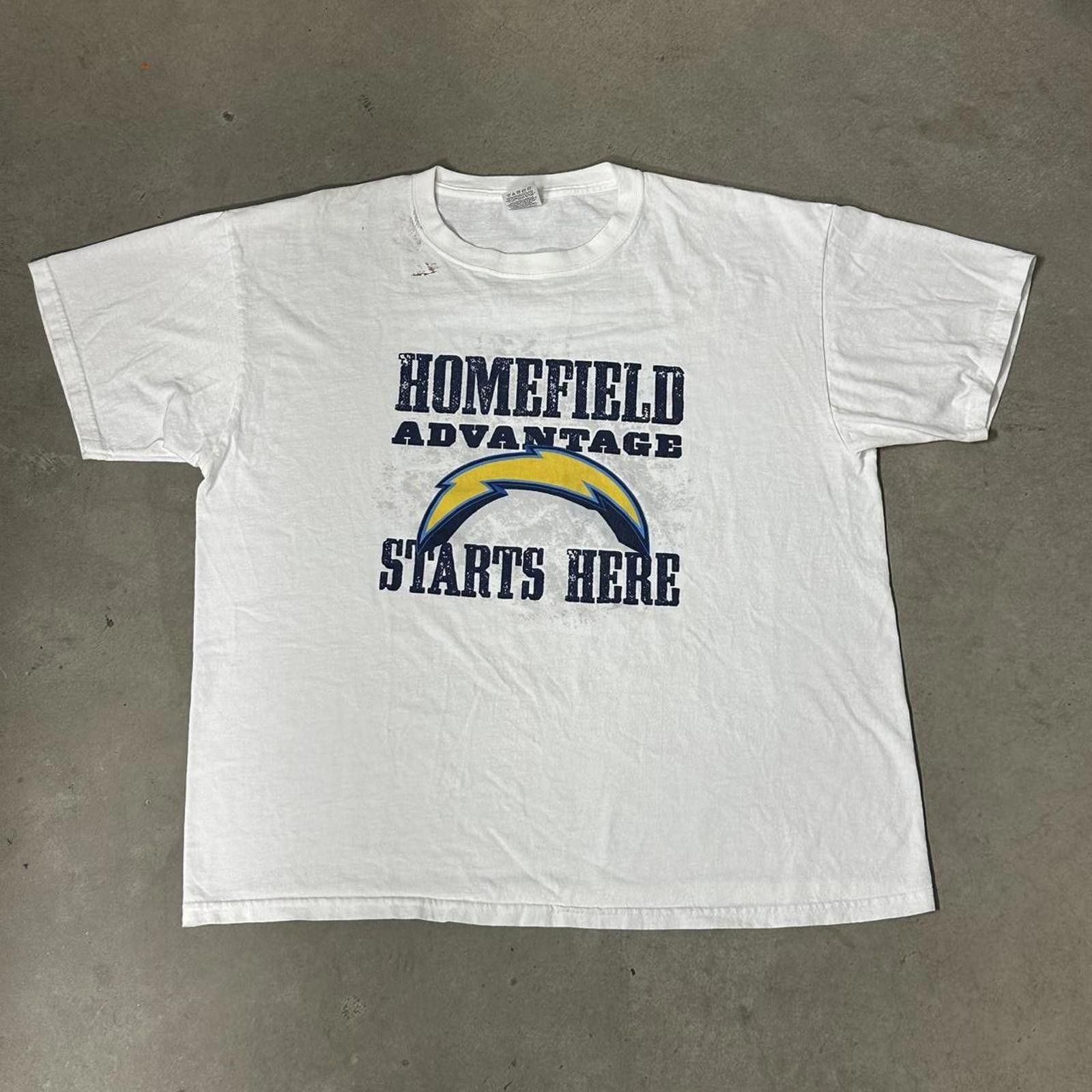 Fruit Of The Loom Vintage San Diego Chargers Homefield White Graphic Tee Size ONE SIZE - 1 Thumbnail