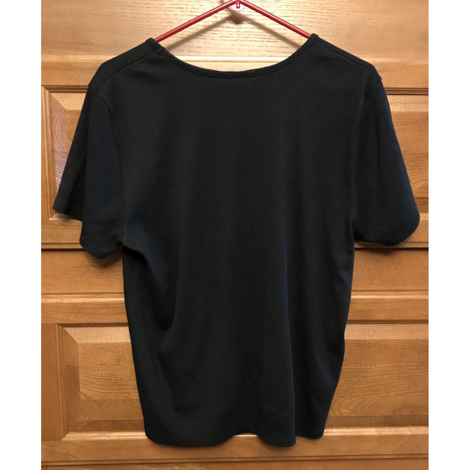 Vintage ERIKA black t-shirt top lace knit XL Women Size XL / US 12-14 / IT 48-50 - 2 Thumbnail