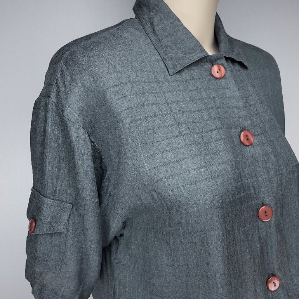 Saks Fifth Avenue 70's SAKS FIFTHHenaghan Designer Short Sleeves Midi Dress S Size S / US 4 / IT 40 - 9 Thumbnail