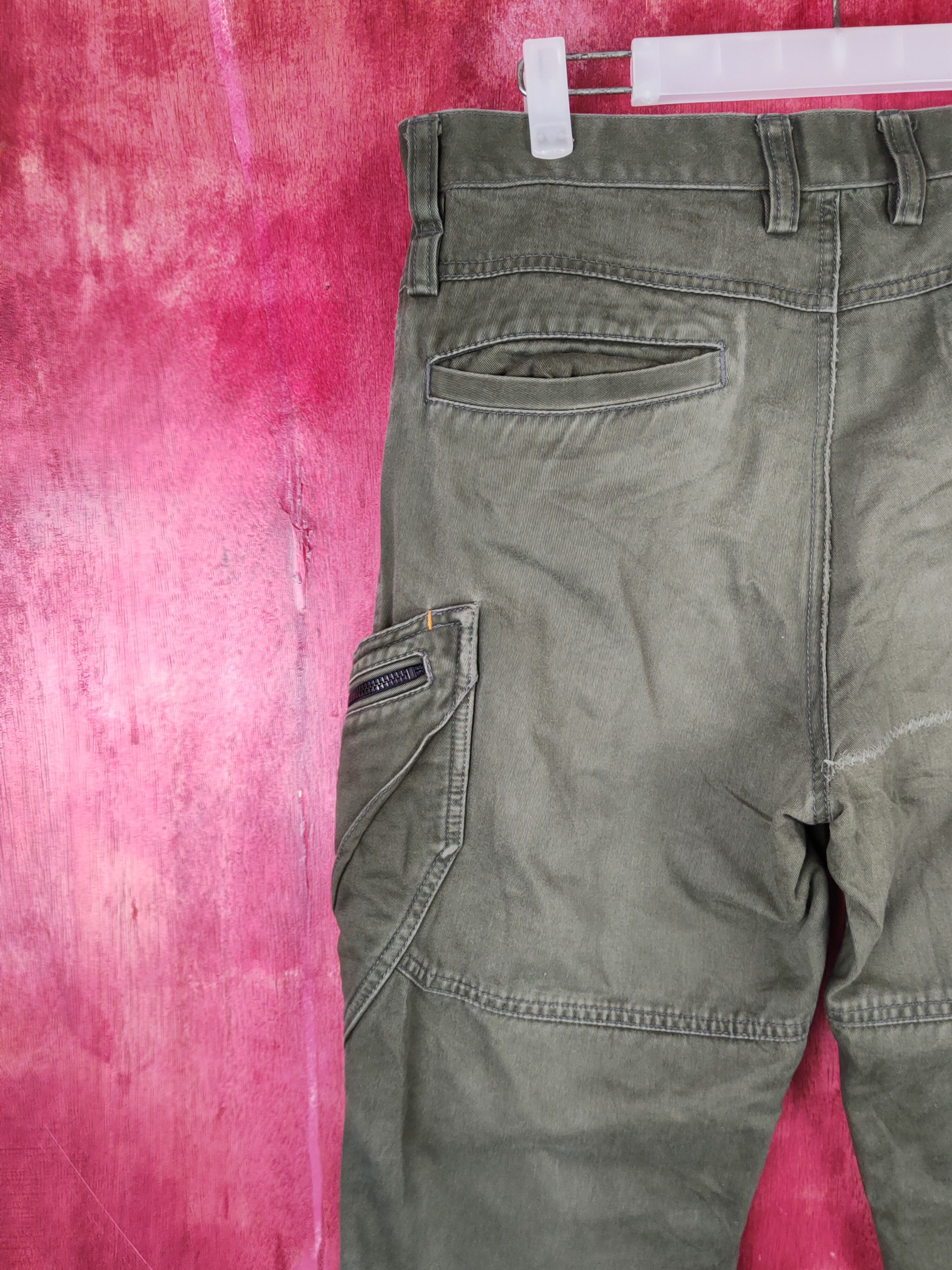 Japanese Brand TS Design Dark Olive Multipocket Tactical Cargo Pants #S1345 Size US 32 / EU 48 - 11 Thumbnail