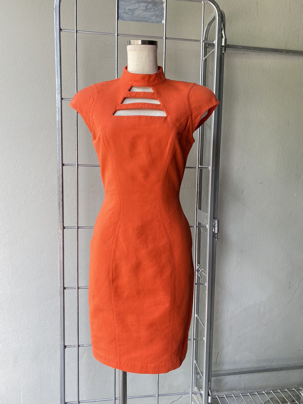 Thierry Mugler Thierry Mugler orange dress Size S / US 4 / IT 40 - 1 Thumbnail