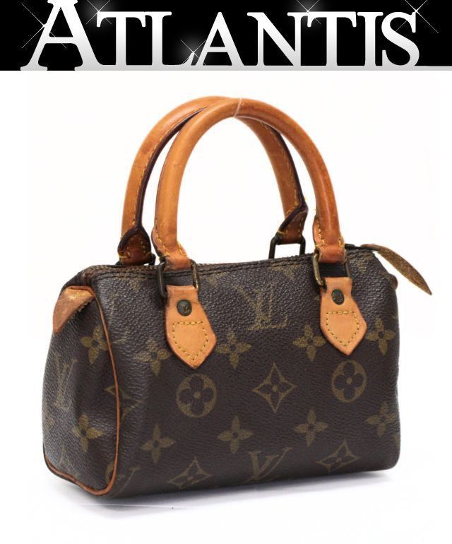 Louis Vuitton LOUIS VUITTON Mini Speedy Monogram Bag Brown Size ONE SIZE - 1 Thumbnail
