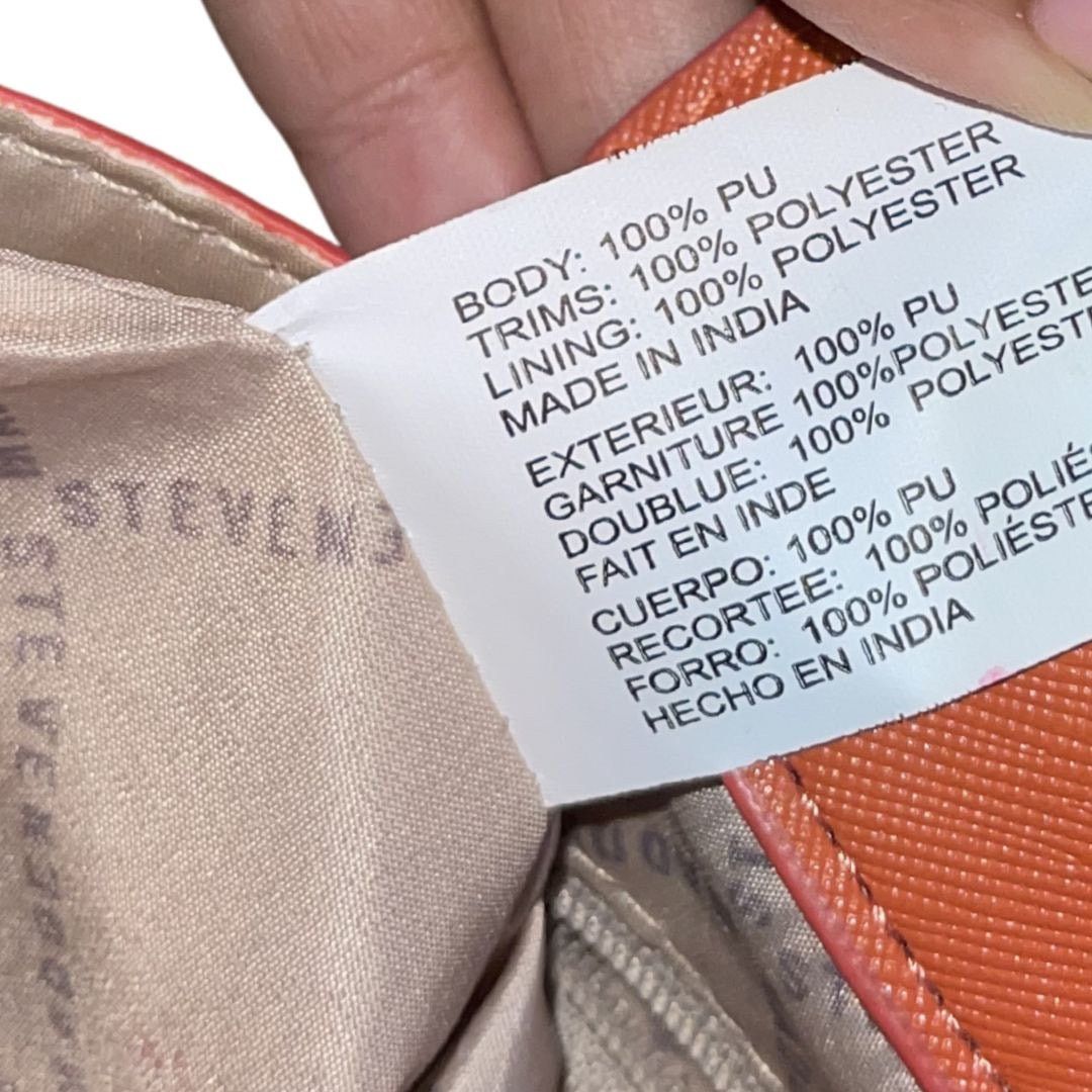 Steve Madden Mini Orange Crossbody Purse Floral Scarf Adjustable Strap Size ONE SIZE - 7 Thumbnail