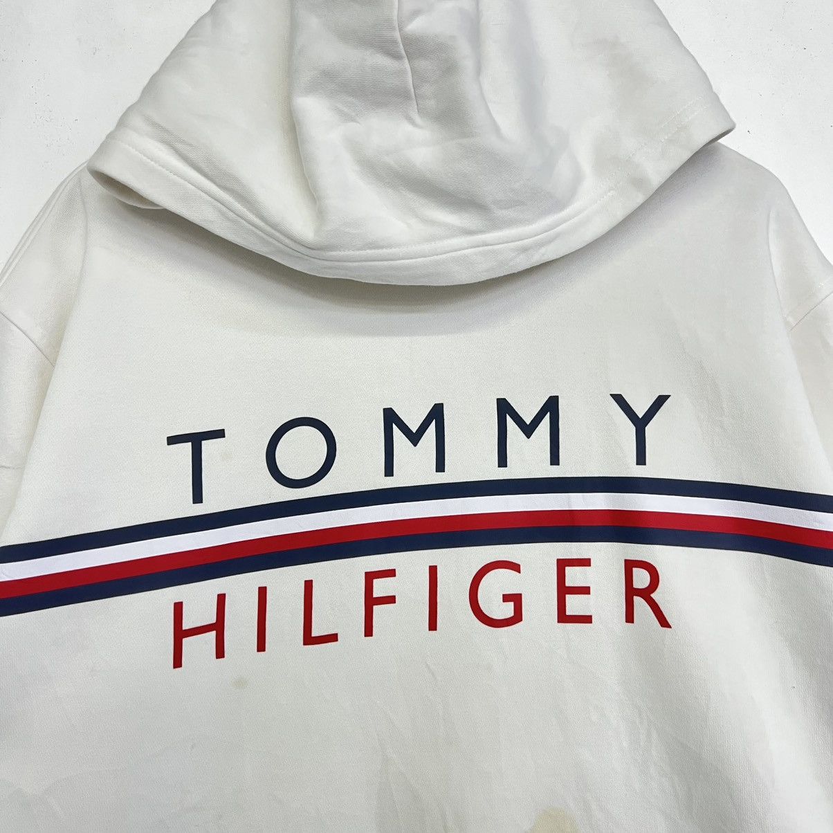 Tommy Hilfiger TOMMY HILFIGER SPELLOUT HOODIE SWEATSHIRT Size US XL / EU 56 / 4 - 3 Thumbnail