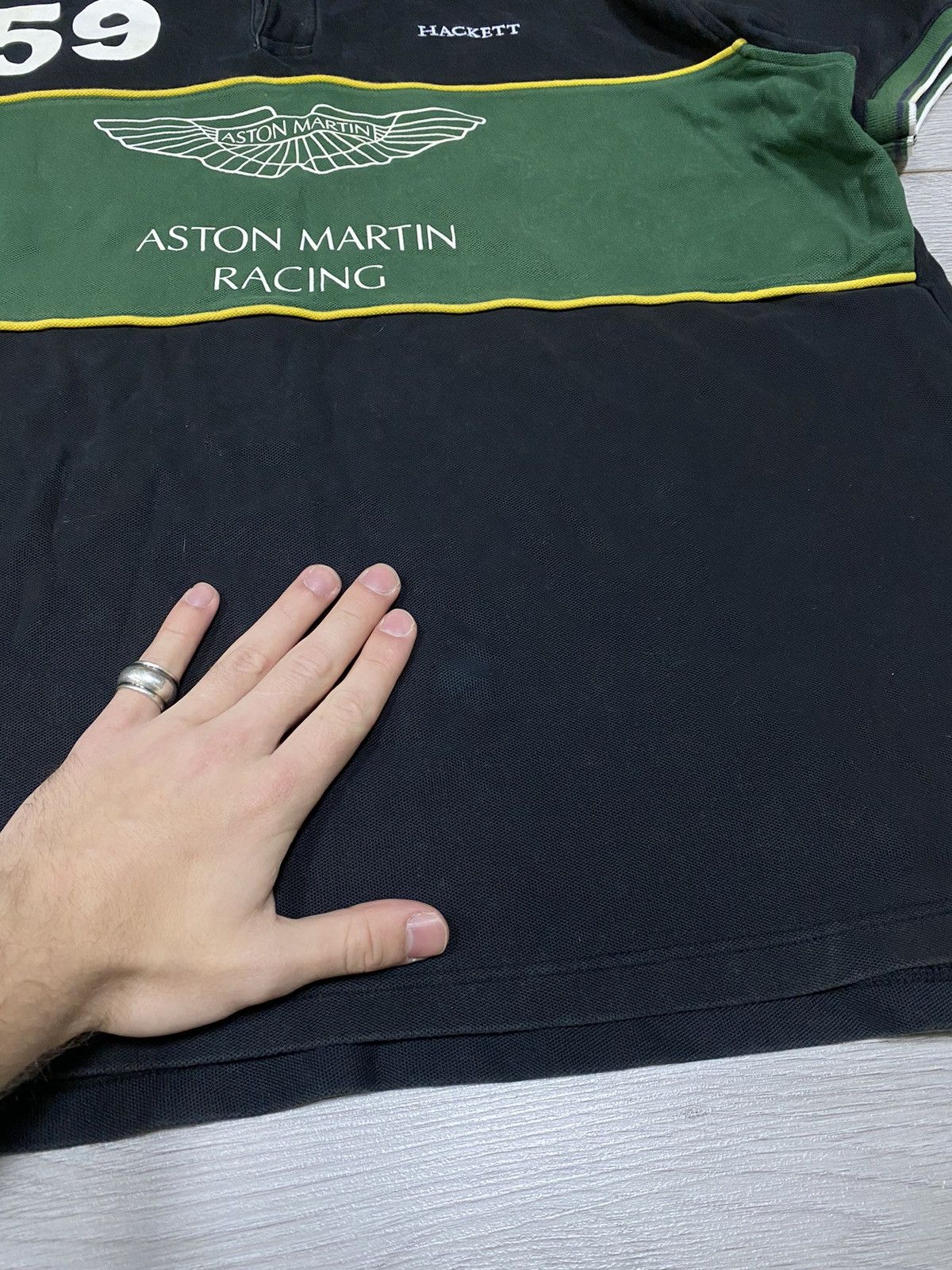 Hackett Rare Aston Martin Racing by Hackett Color Block Polo Shirt Size US XXL / EU 58 / 5 - 5 Thumbnail