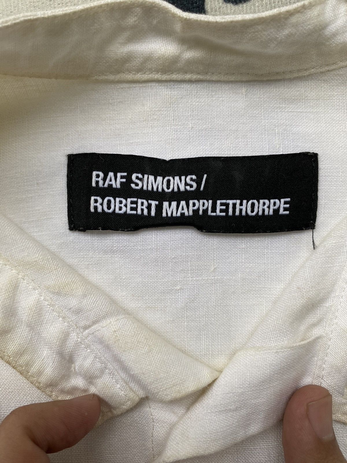 Raf Simons SS2017 Raf Simons x Robert Mapplethorpe Linen Shirt Size US S / EU 44-46 / 1 - 5 Thumbnail