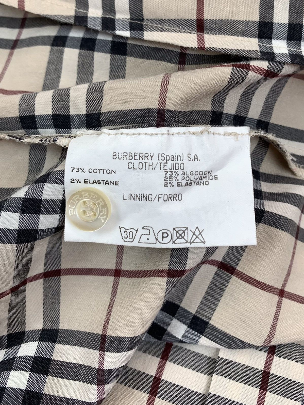 Burberry Burberry Vintage 90s Nova Check Womens Button Shirt Size 42 Size M / US 6-8 / IT 42-44 - 9 Thumbnail