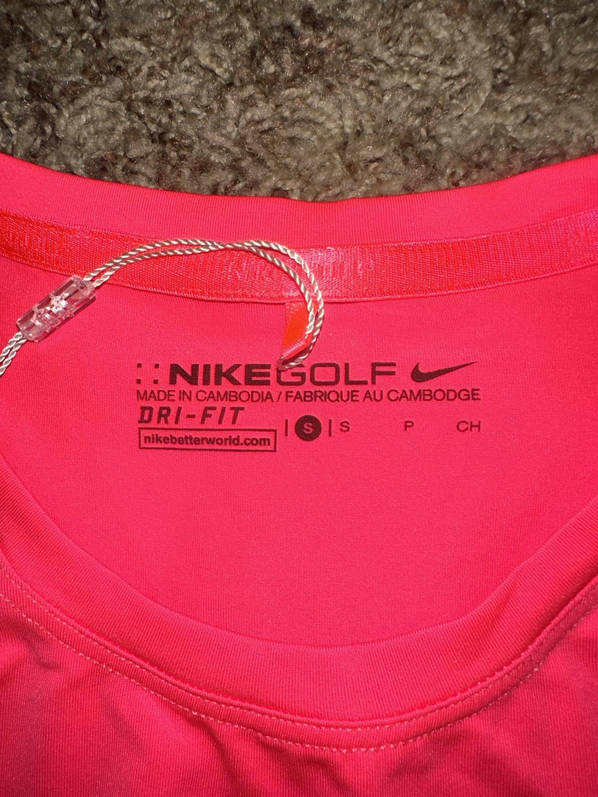 Nike Nike Women’s UV Crop UPF 40+ Base Layer Long Sleeves Pink Golf Top Sample Size S / US 4 / IT 40 - 3 Thumbnail