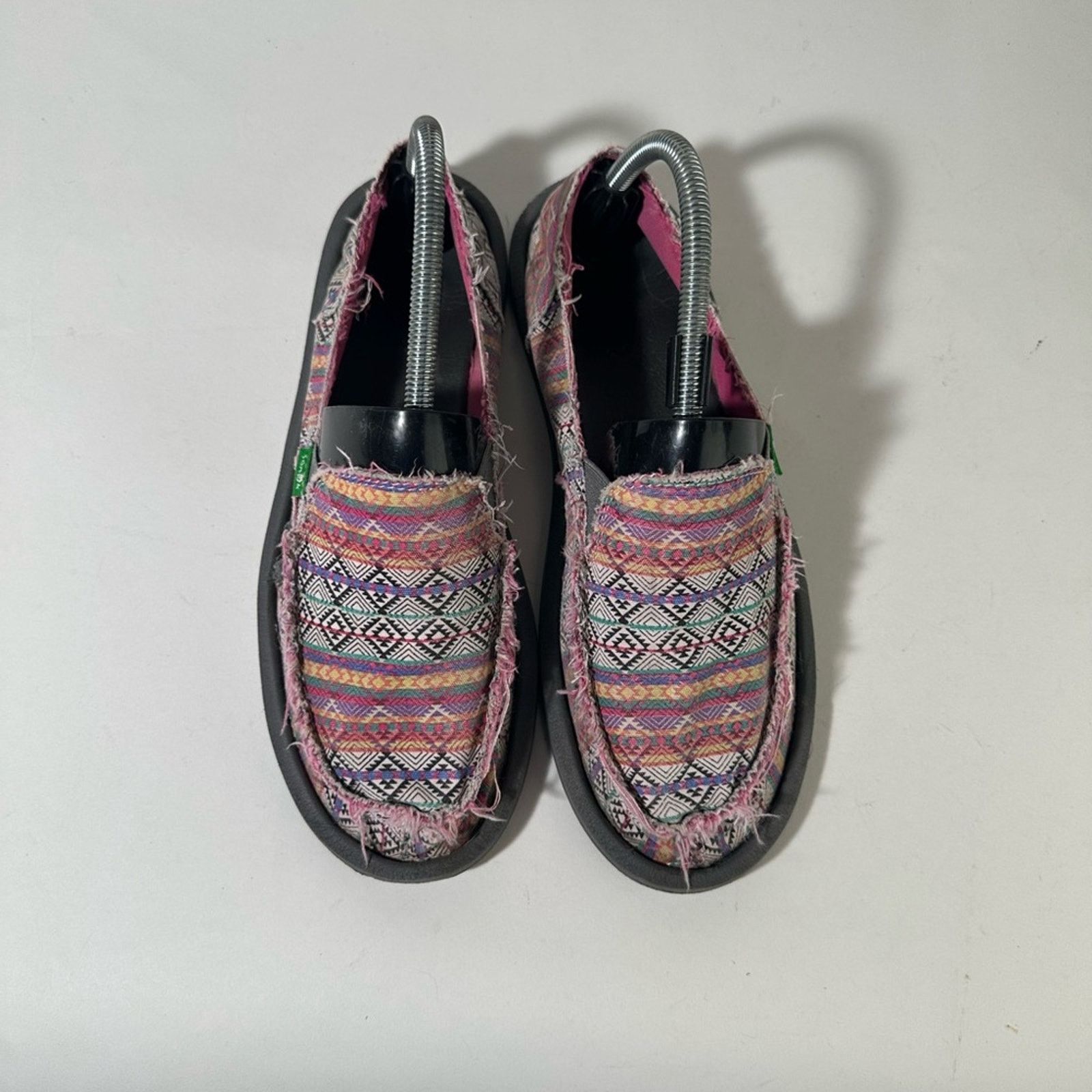 Sanuk Sanuk Donna Tribal Magenta Geometric Slip-On Shoes Size US 10 / EU 43 - 3 Thumbnail