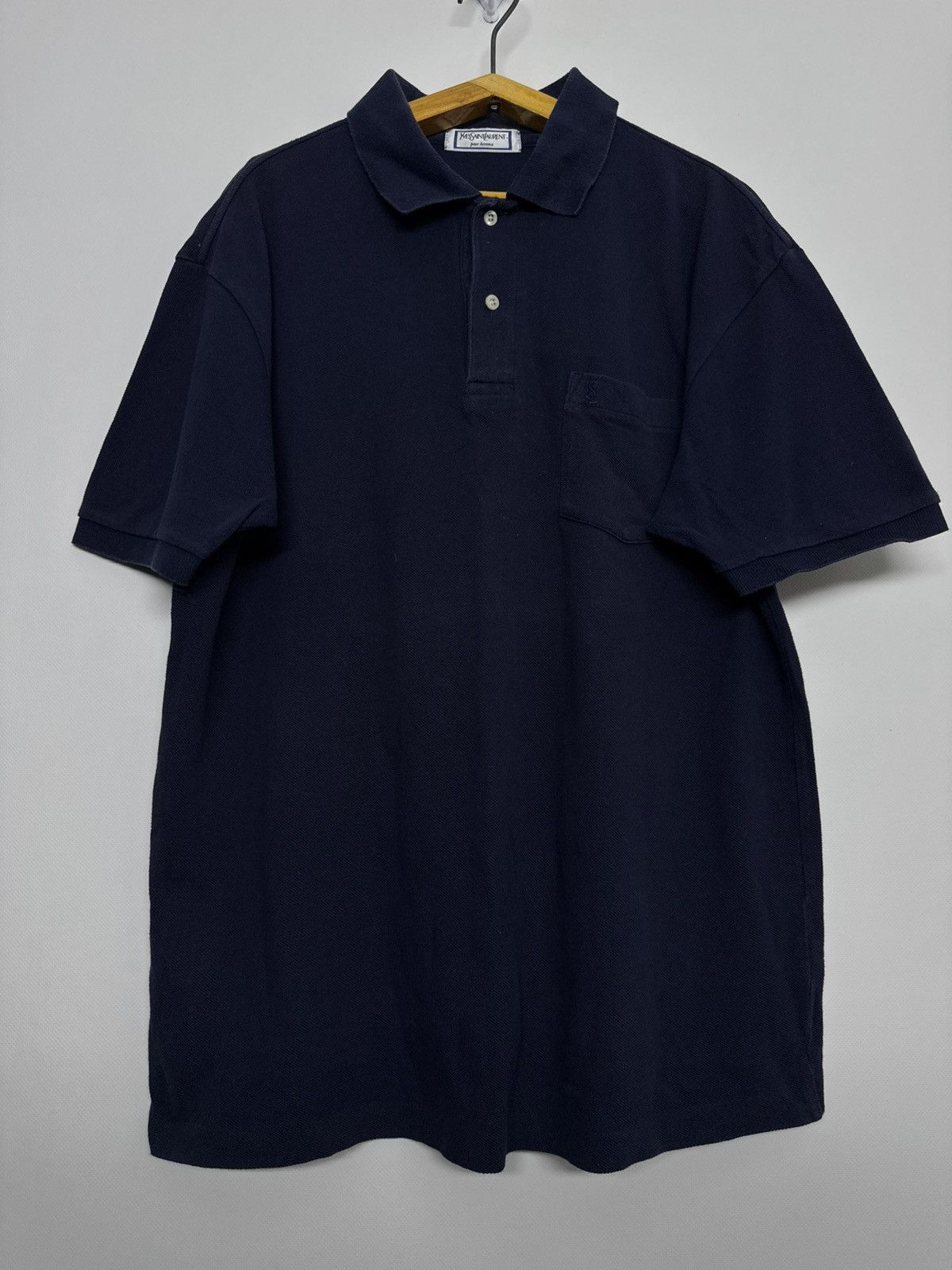 Yves Saint Laurent Rare Vintage Yves Saint Laurent Polo Shirt YSL Tee Size US L / EU 52-54 / 3 - 7 Thumbnail