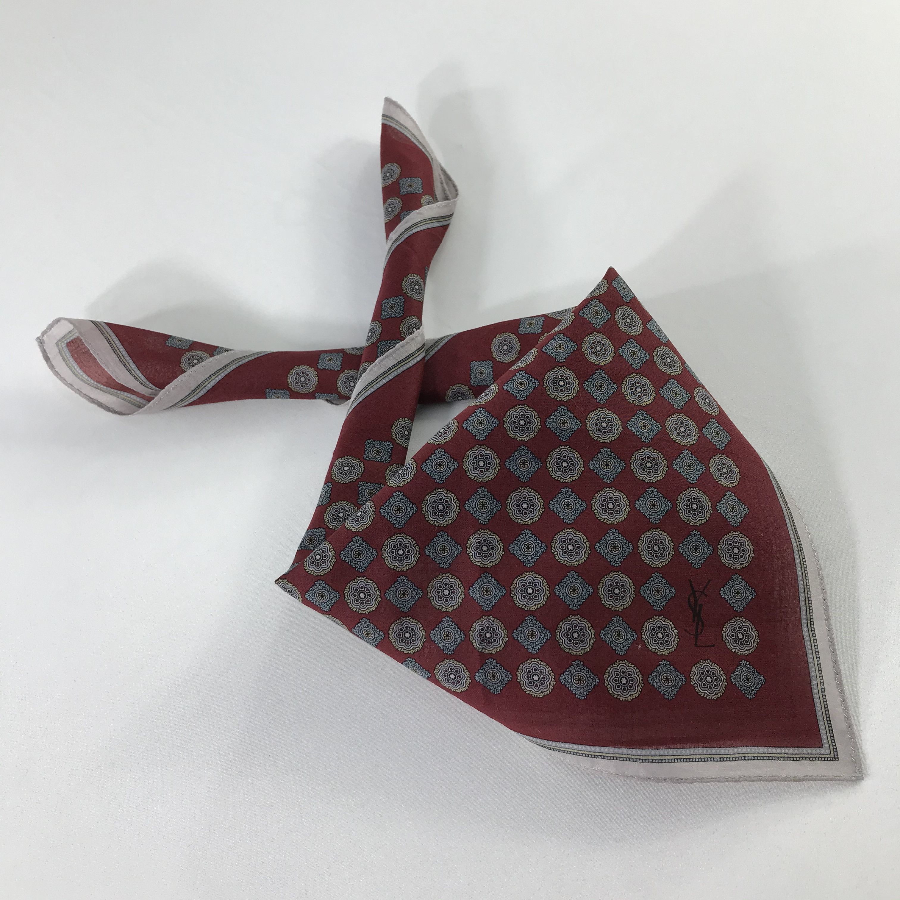 Vintage × Yves Saint Laurent Yves Saint Laurent Bandana / Handkerchief /Neckerchief -S902 Size ONE SIZE - 4 Thumbnail