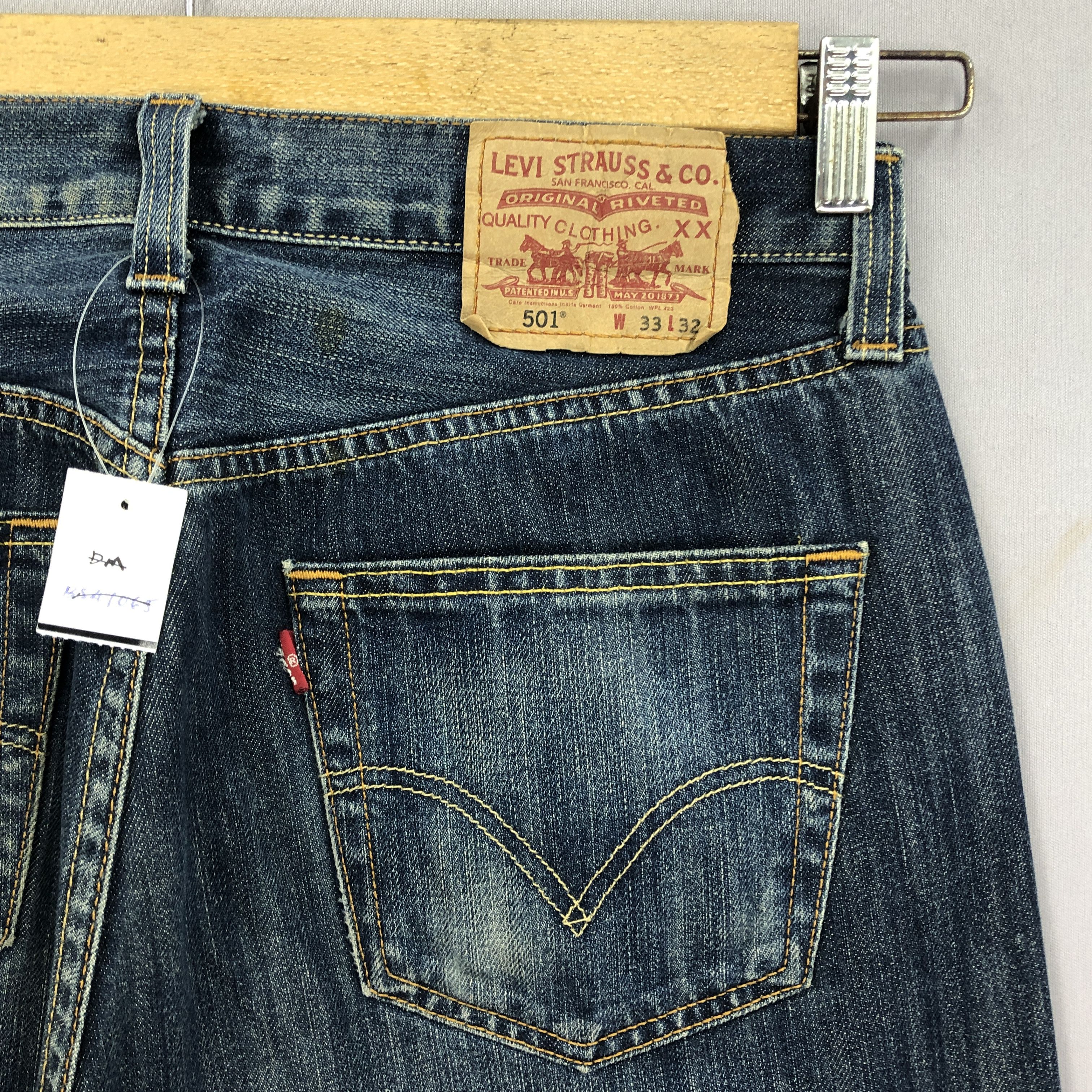 Levi's Vintage Y2K Levis 501 Jeans Levis Faded Fly Button Denim Size US 32 / EU 48 - 5 Thumbnail