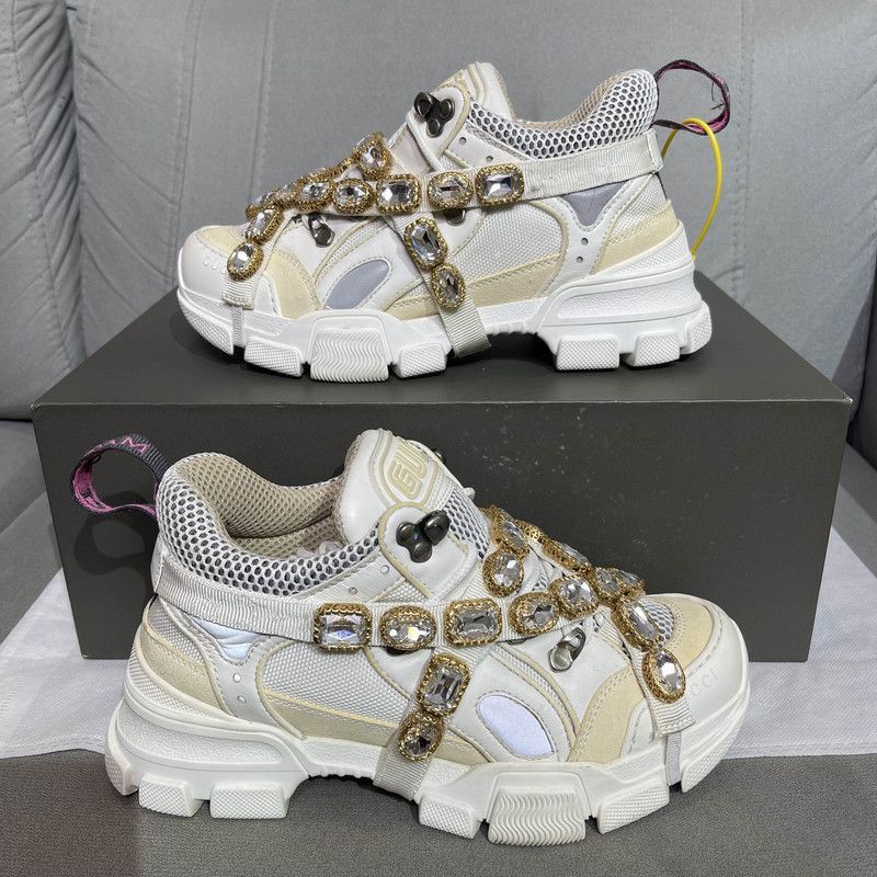 Gucci Gucci Flashtrek Strap Crystal Dad Shoes - Size US 6.5 / EU 39-40 - 6 Thumbnail