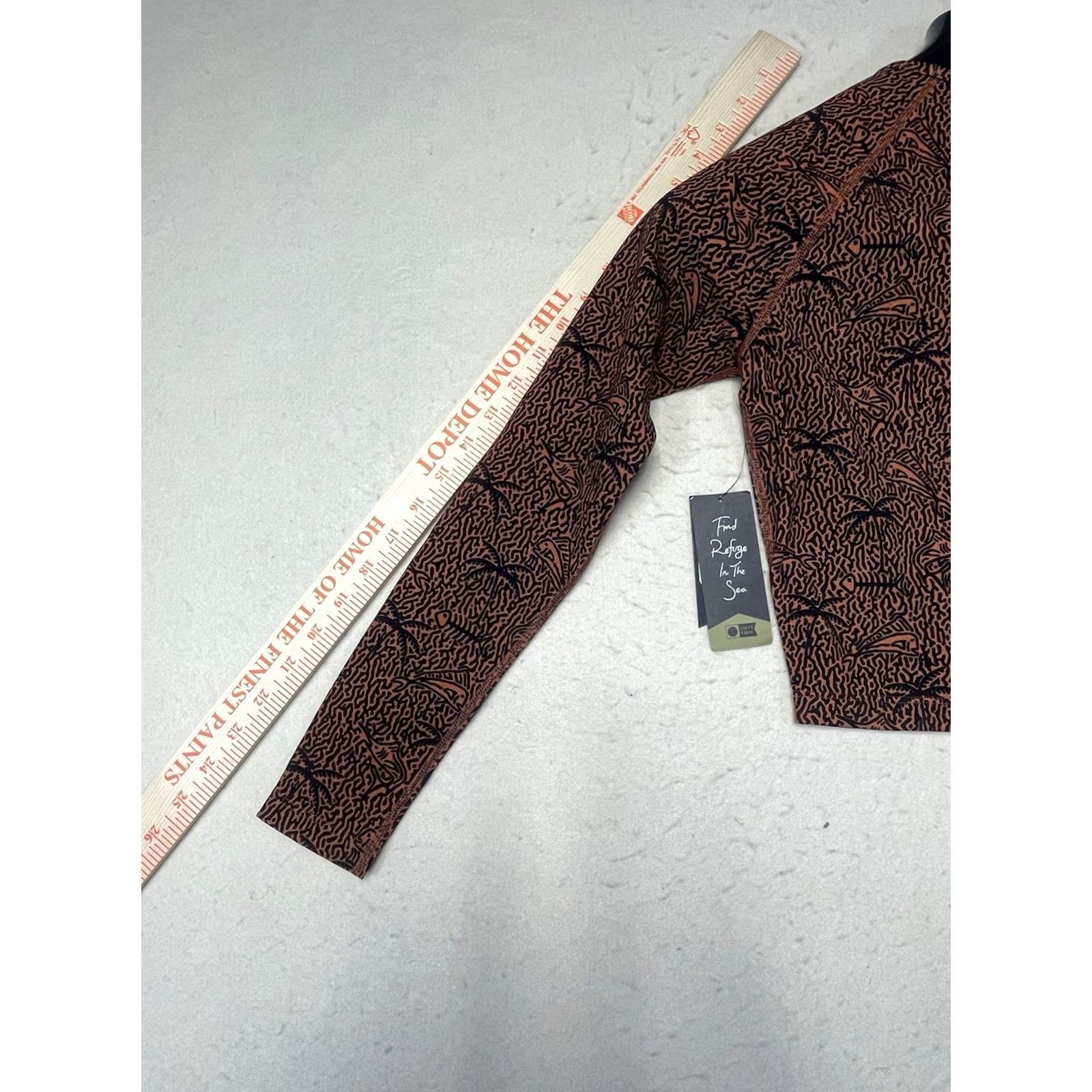 Vintage Salty Crew Womens Crop Top XS Orange Long Sleeve UPF 40+ Sun Protective T-Shirt Size XS / US 0-2 / IT 36-38 - 6 Thumbnail