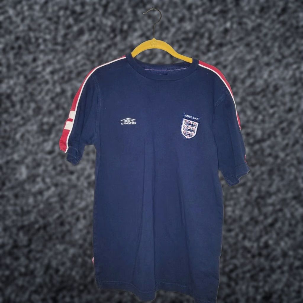 Umbro Umbro England Football T Shirt Mens Small Blue Size US S / EU 44-46 / 1 - 1 Thumbnail