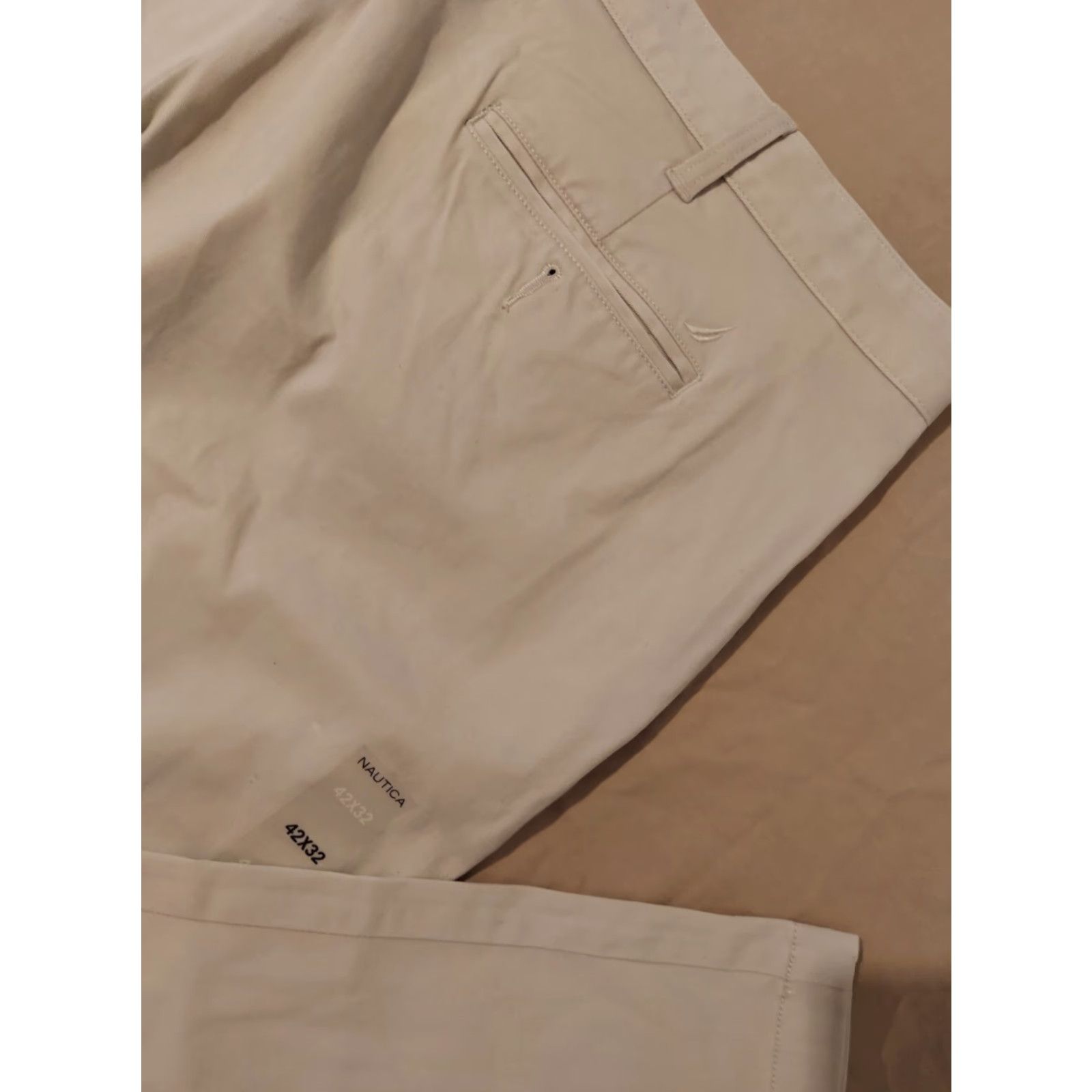 Nautica Nautica Pants Khakis 42x32 Beige Mens Chinos Trousers Dress Slack Trouser Regular Size 42 Mens Size US 42 / EU 58 - 2 Thumbnail
