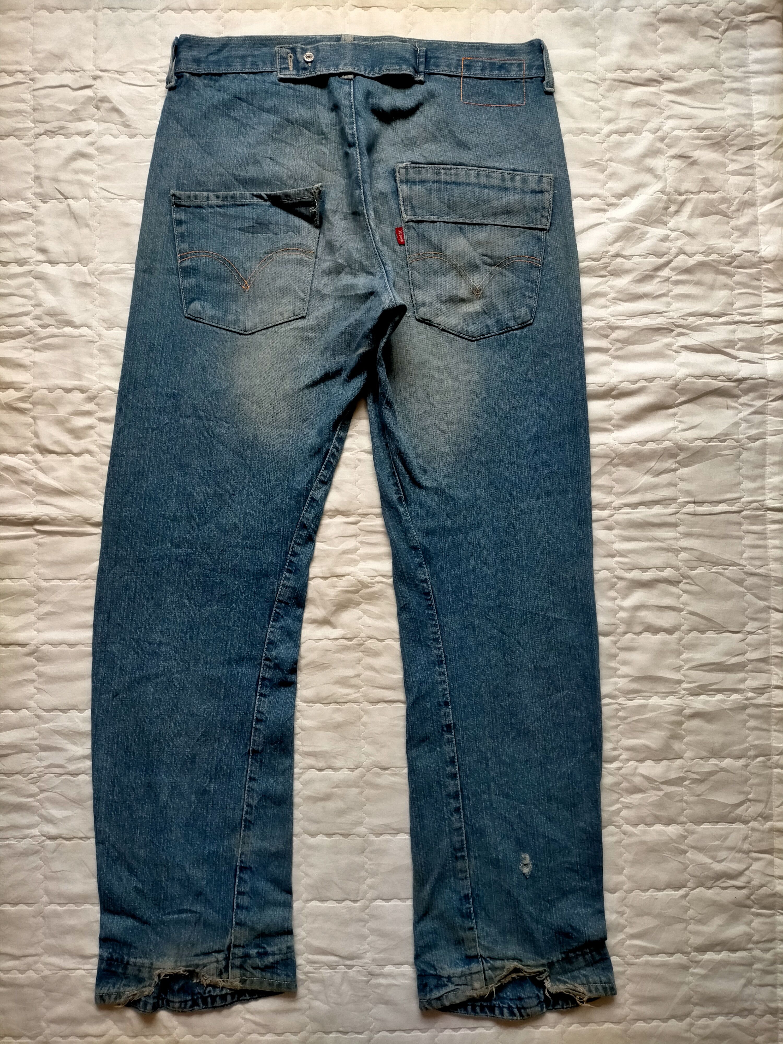 Levi's Vintage Clothing Vintage 90s Levis Engineering Denim pants Size US 33 - 2 Thumbnail