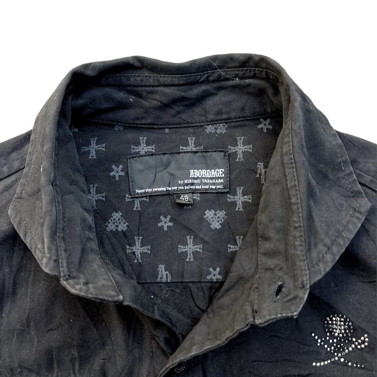Japanese Brand 2000s Abordage Skulls Punks IfSixWasNine Kmrii Goa Lgb Shirt Size US M / EU 48-50 / 2 - 8 Thumbnail
