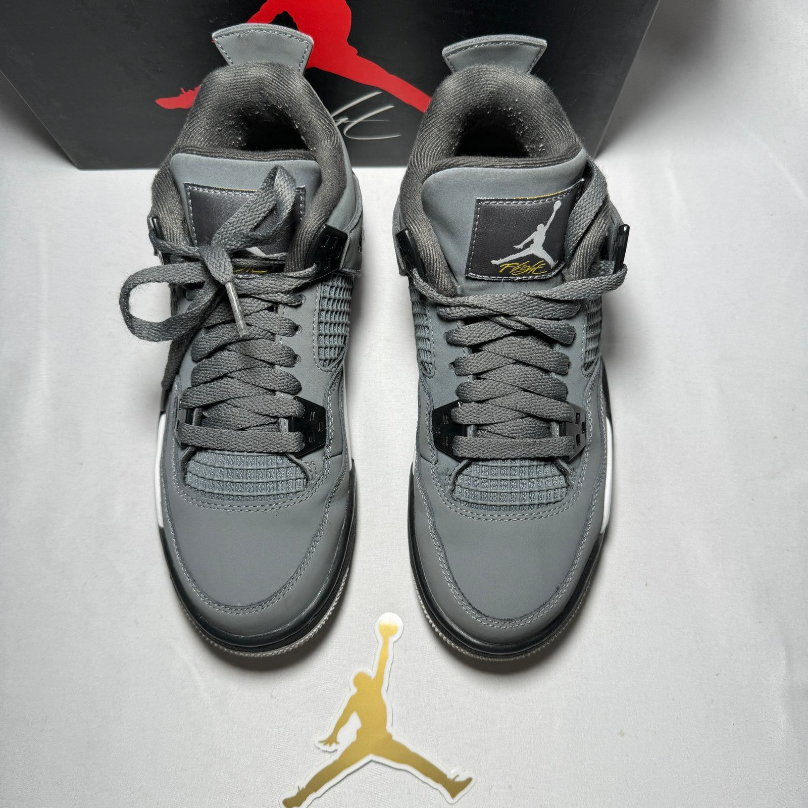 Jordan Brand × Nike Size 5 - Air Jordan 4 Retro GS Cool Grey 2019 Men's Shoes Size US 5 / EU 37 - 4 Thumbnail