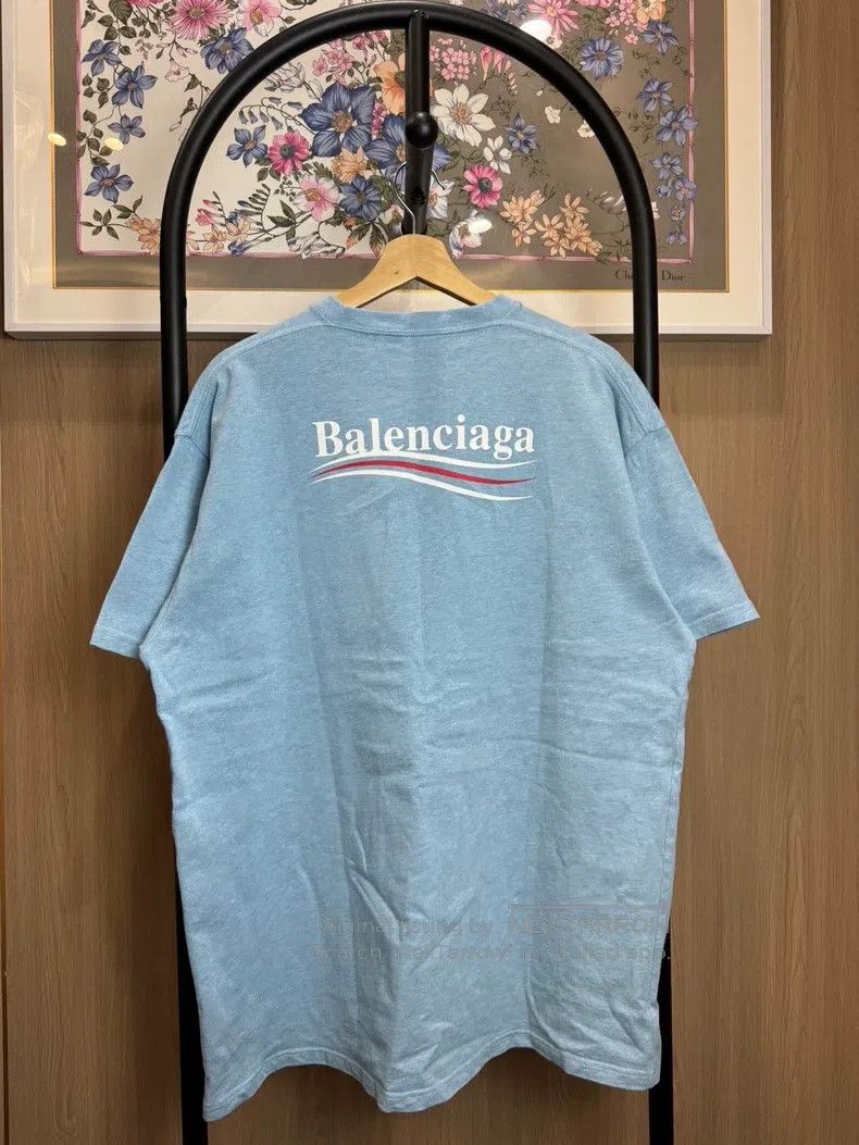 Balenciaga Balenciaga Haze blue Coke printed short-sleeve Size US M / EU 48-50 / 2 - 2 Thumbnail
