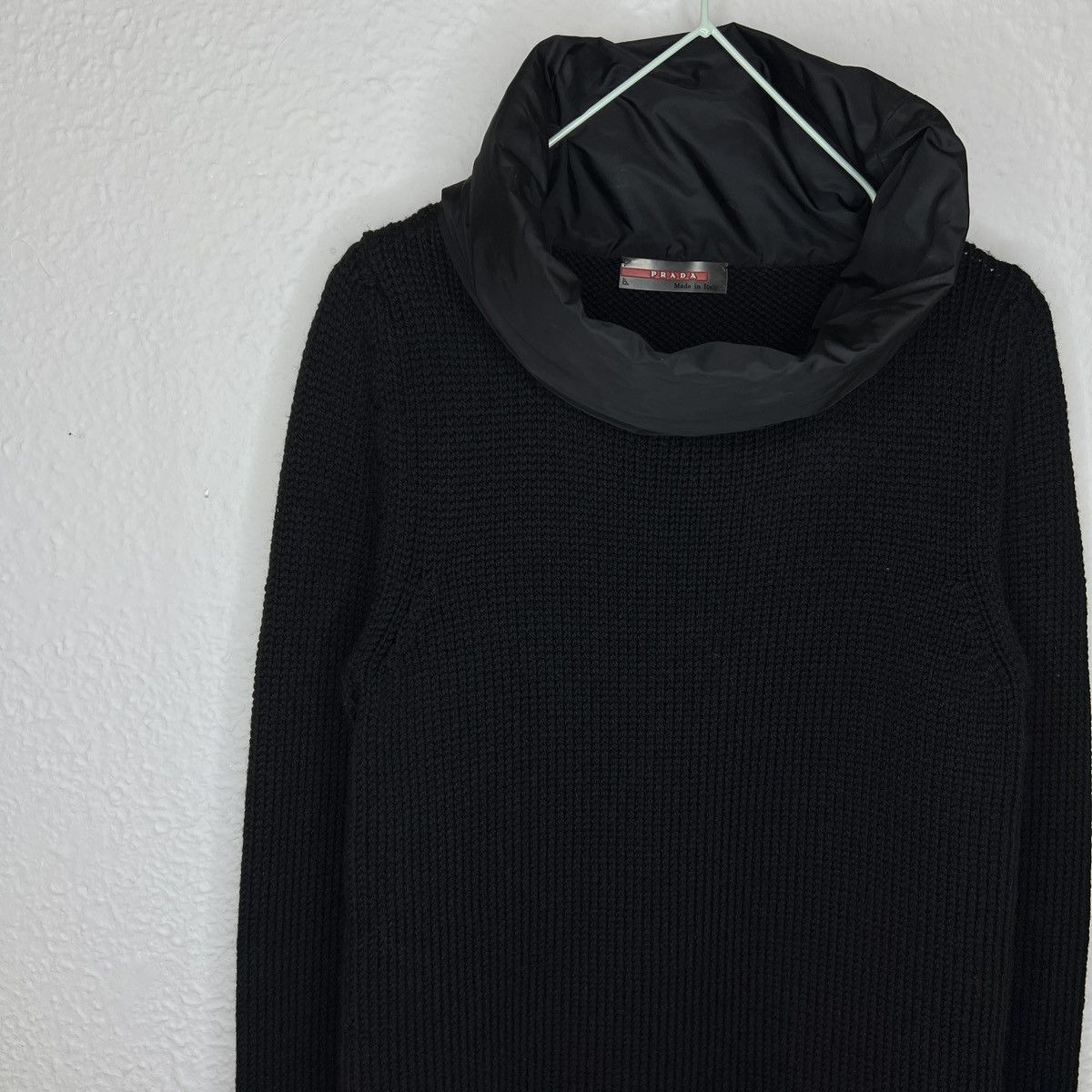 Prada Prada Sweater Knitwear Turtleneck Black Wool Nylon Size M / US 6-8 / IT 42-44 - 2 Thumbnail