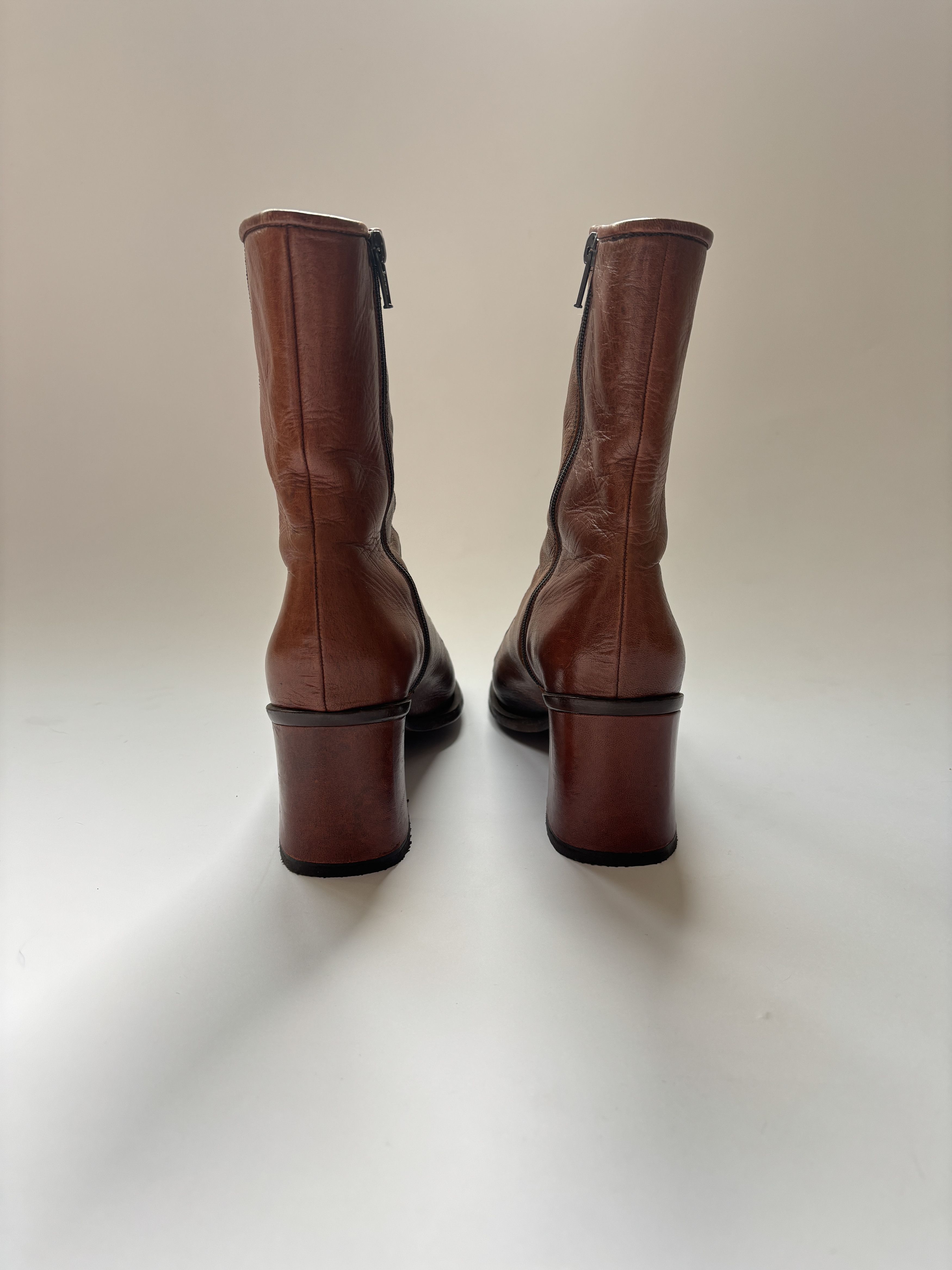 Miu Miu ⚡️QUICK SALE⚡️Miu Miu Brown Ankle Boots Size US 7.5 / IT 37.5 - 4 Thumbnail