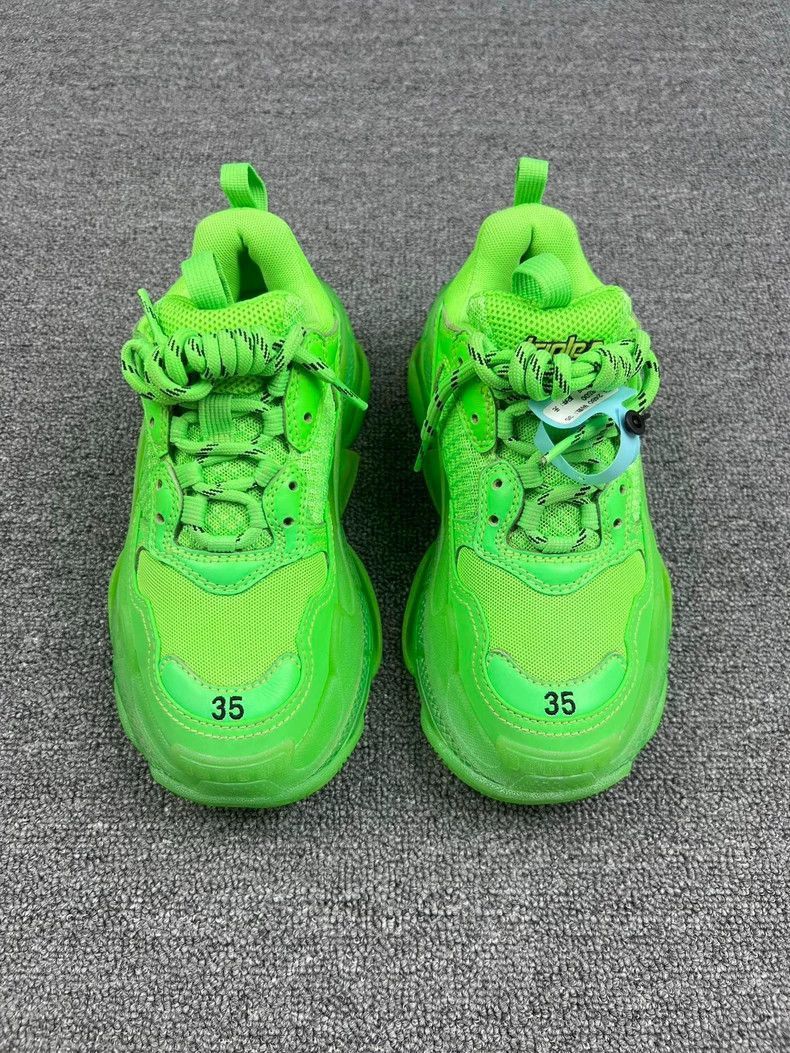Balenciaga Balenciaga Triple S Neon Green Sneakers-2506 Size US 5 / EU 37 - 3 Thumbnail