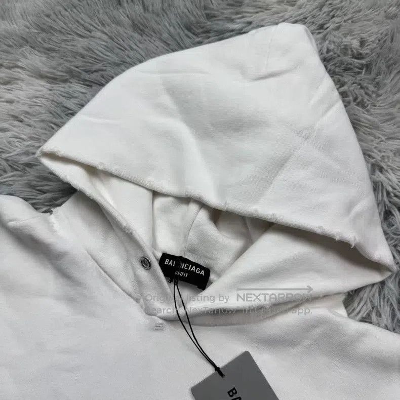 Balenciaga Balenciaga Mosaic Blurred Sweatshirt, White Size US XS / EU 42 / 0 - 3 Thumbnail