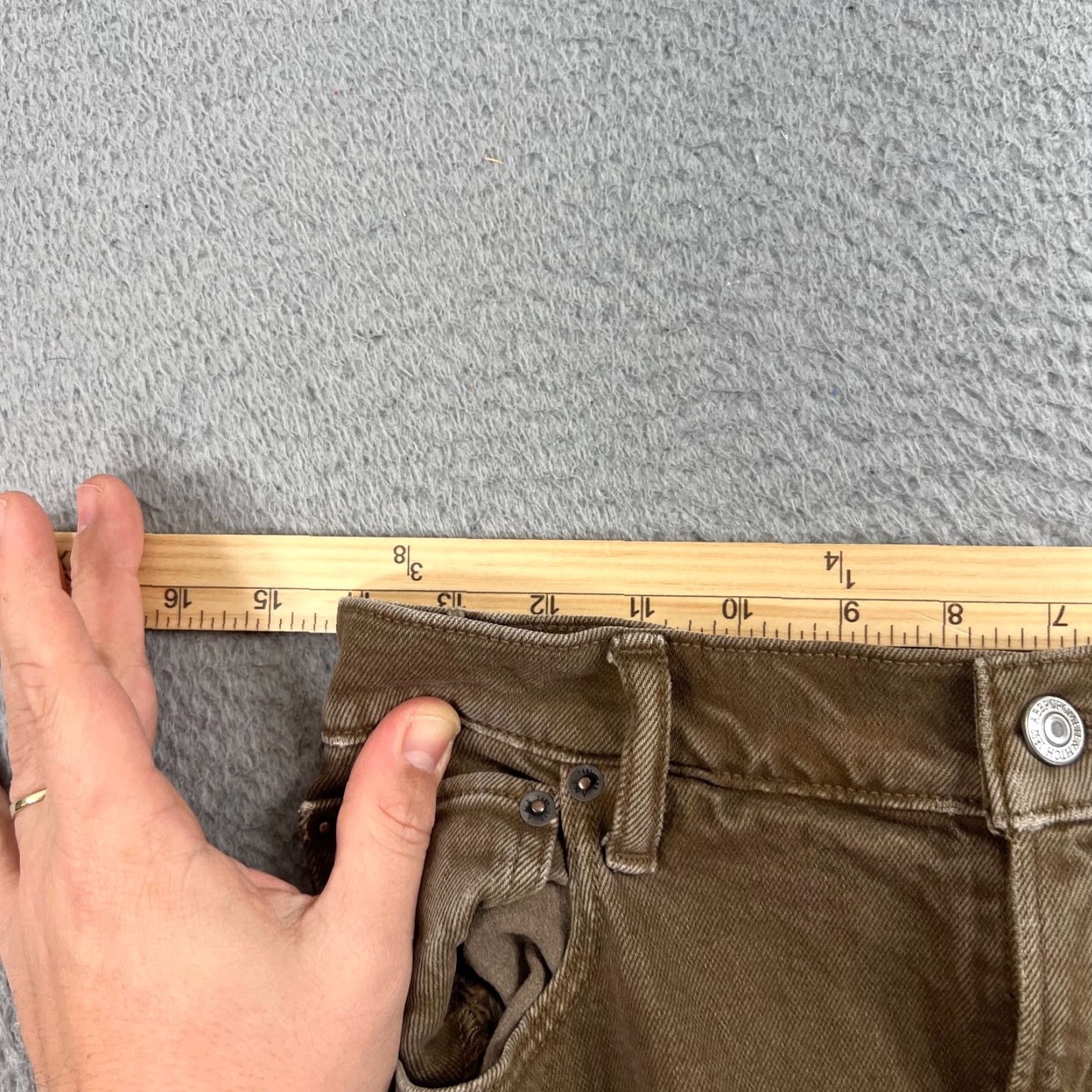 Abercrombie & Fitch Abercrombie & Fitch Jeans Womens 4 Straight 90s Ultra High Rise Denim Cotton Spandex 5-Pocket Brown Size 27" / US 4 / IT 40 - 5 Thumbnail