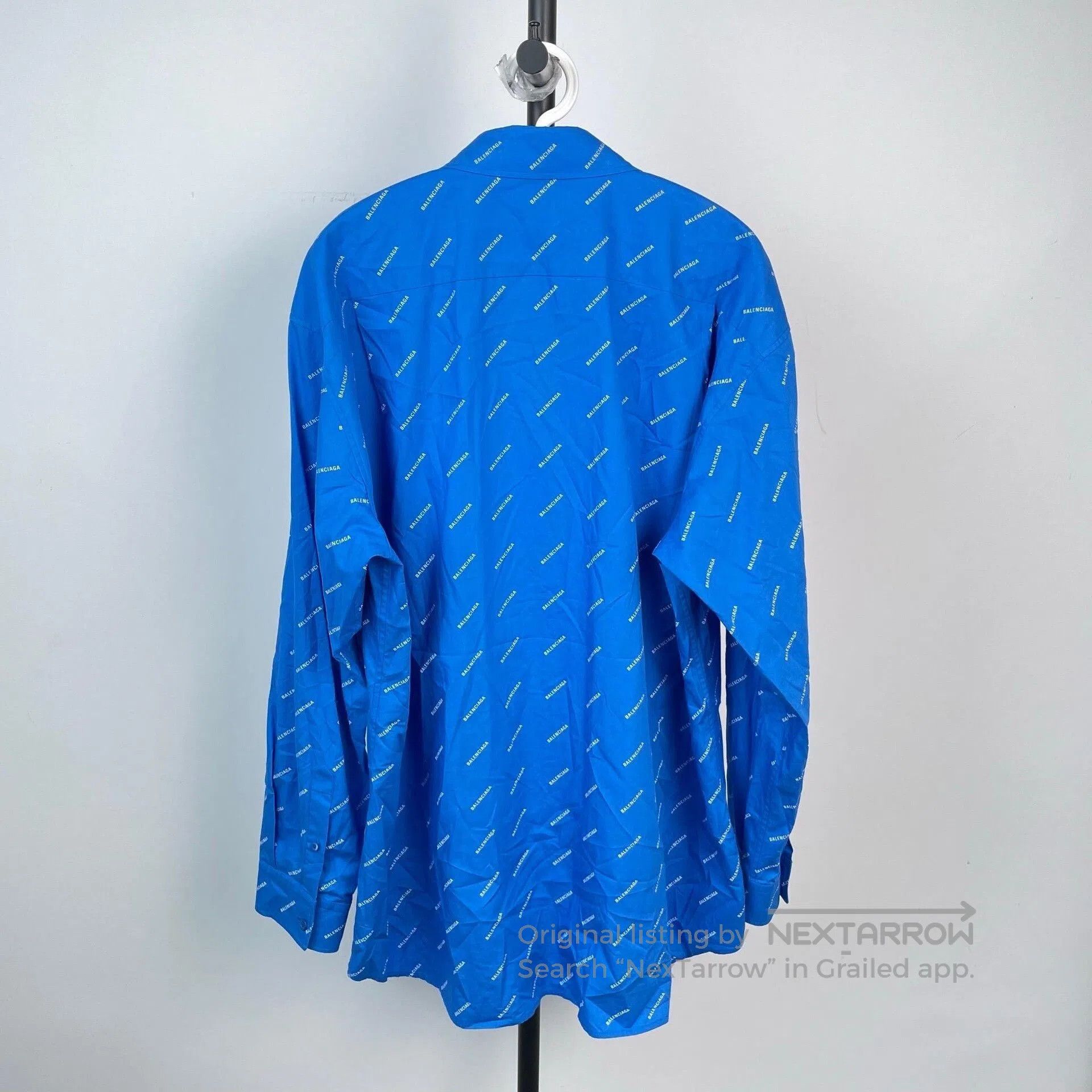 Balenciaga Balenciaga Blue Logo Single. Size US M / EU 48-50 / 2 - 2 Thumbnail