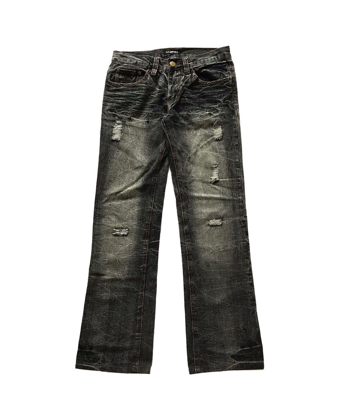 LOWBOX LOWBOX BLEACH TROUSER PANTS Size US 29 - 1 Thumbnail