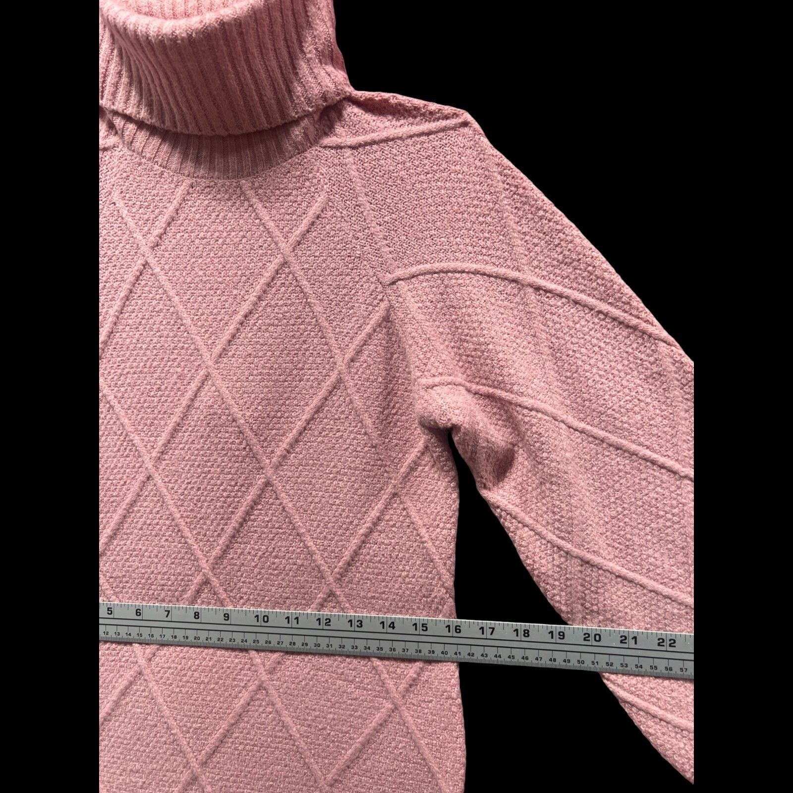 rue21 Rue 21 - Women's Turtleneck Knitted Sweater Dress - Pink - S Size S / US 4 / IT 40 - 4 Thumbnail
