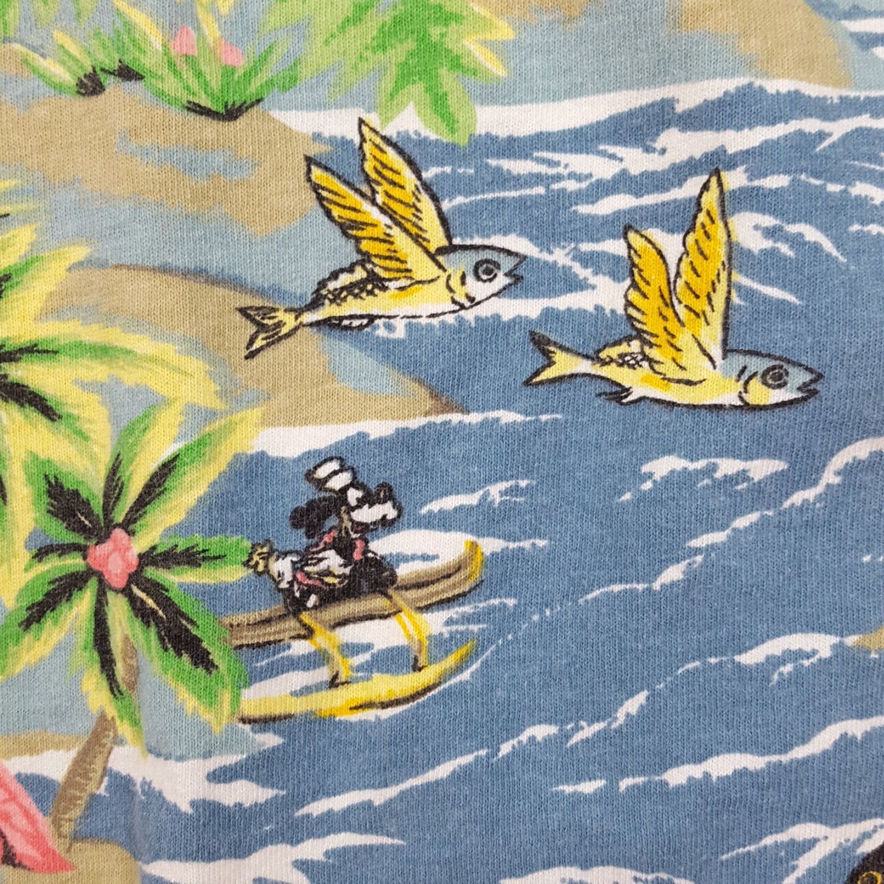Vintage VINTAGE Hawaiian Mickey Mouse Small Disney Cartoon Short Sleeve T Shirt Top Beach Summer Aloha Tropical Womens XS? Size S / US 4 / IT 40 - 6 Thumbnail